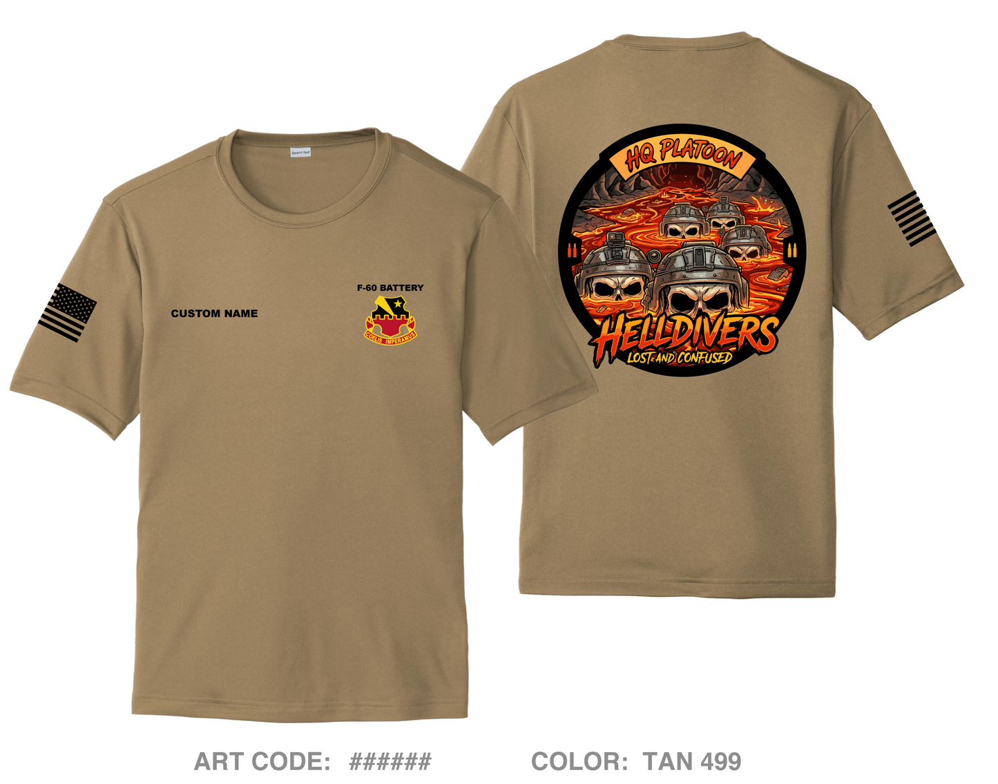 CUSTOM HQ Platoon Hi-Tech Performance Unisex SS Tee - ZSUUSs