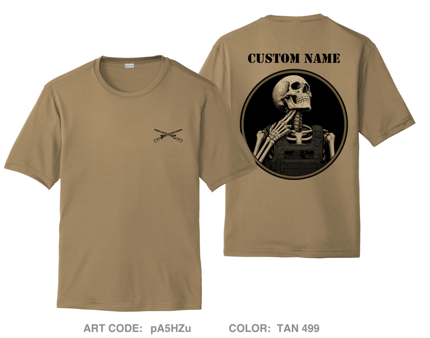 CUSTOM 1st Platoon, Apache Company, 4-6 Inf Hi-Tech Performance Unisex SS Tee - pA5HZu