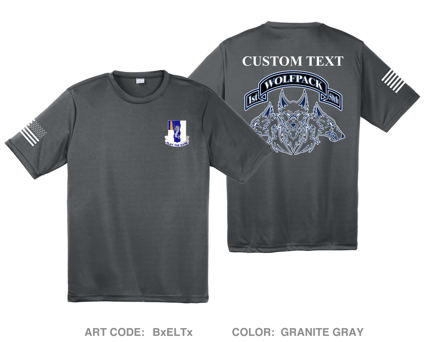 CUSTOM Alpha Co, 1-50 IN Hi-Tech Performance Unisex SS Tee - BxELTx