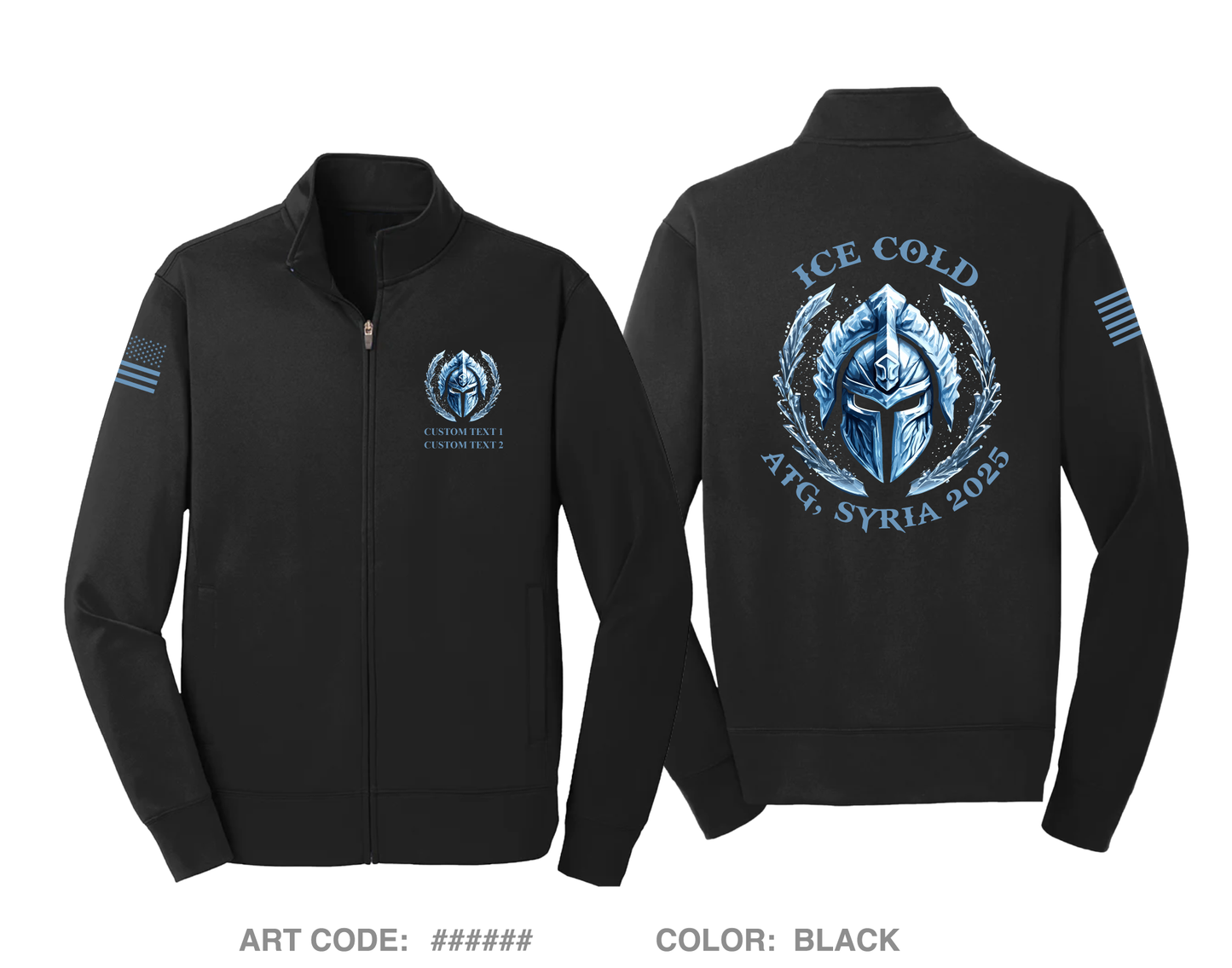 CUSTOM ICE COLD Hi-Tech Performance Full-Zip Fleece Jacket - whNYLX
