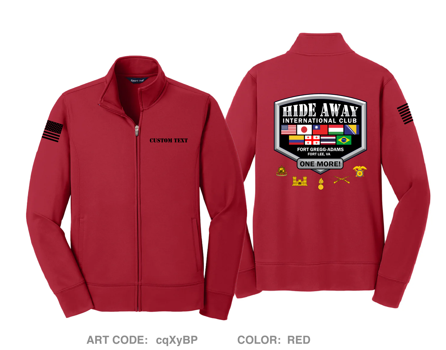 CUSTOM Hideaway International Club Hi-Tech Performance Full-Zip Fleece Jacket - cqXyBP