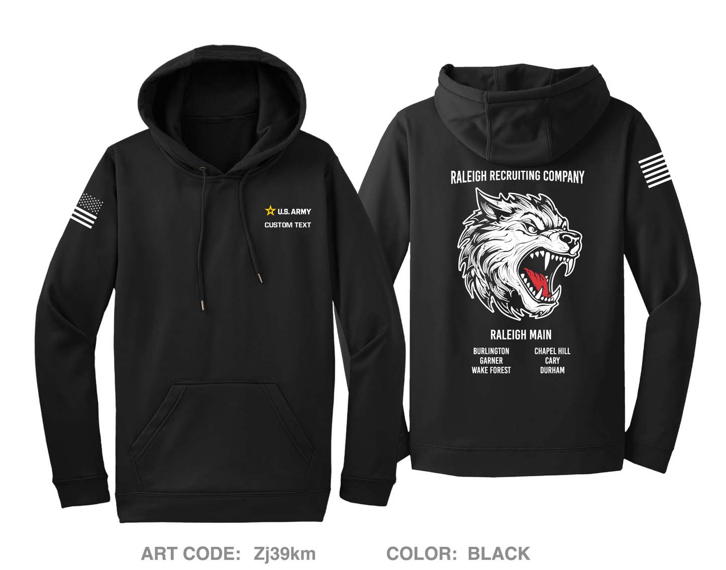 CUSTOM Raleigh Recruiting Company Hi-Tech Performance Hoodie - Zj39km