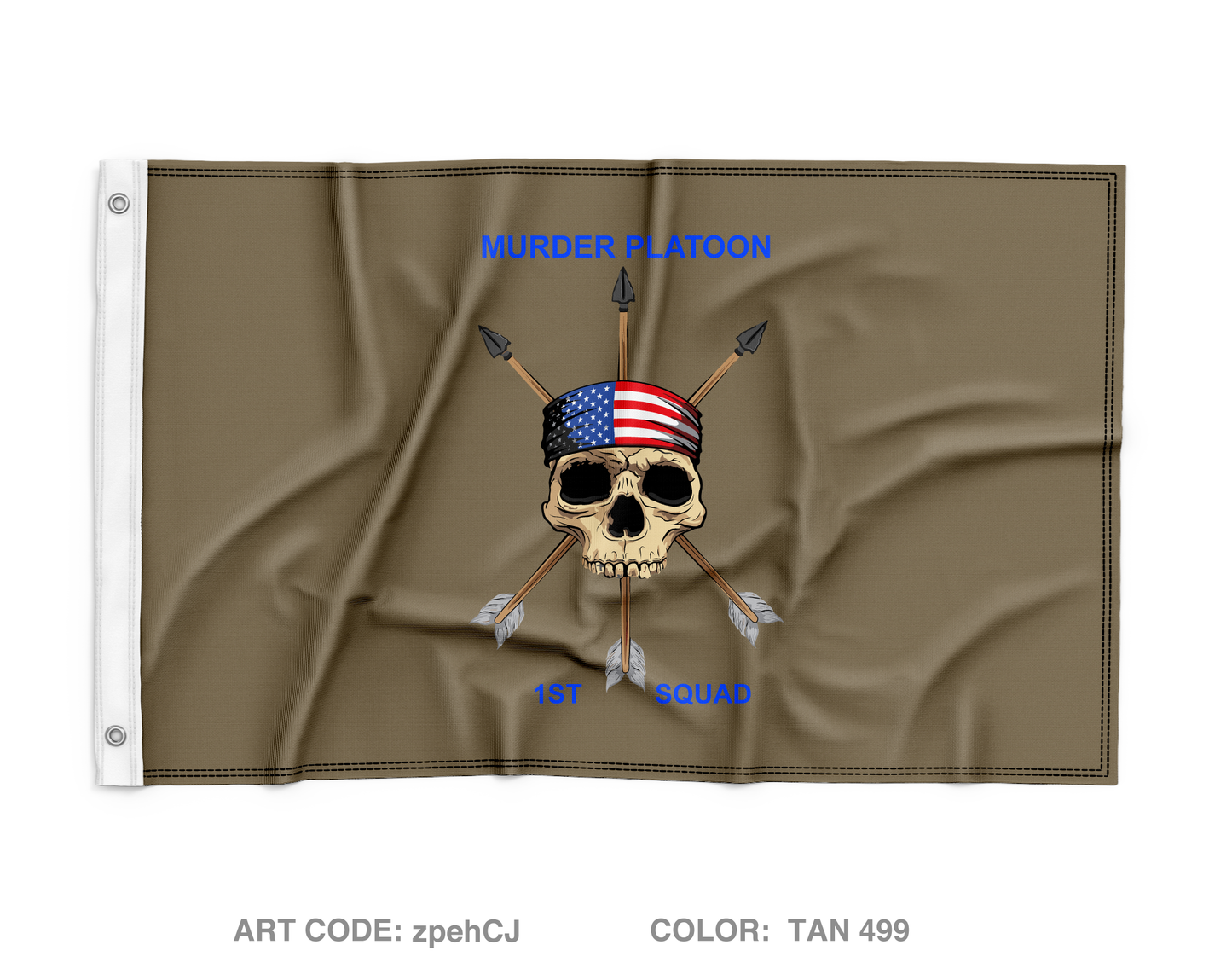 1-87IN D-CO 10TH MTN Wall Flag - zpehCJ
