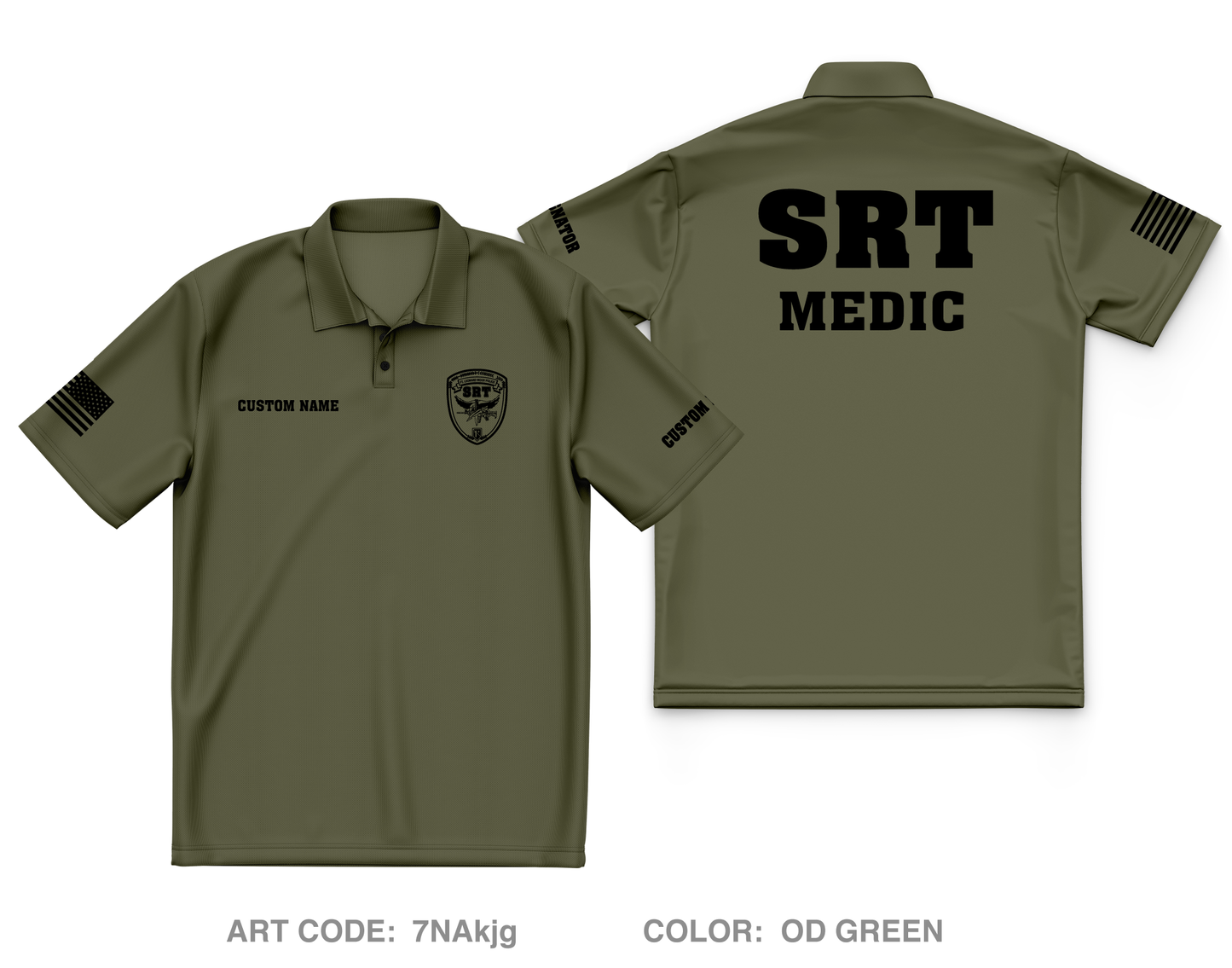 CUSTOM Department Of the army civilian police Core Men's SS Performance Polo - 7NAkjg