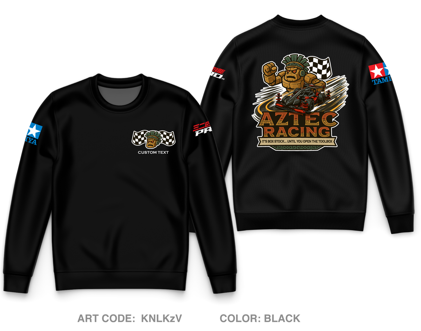 CUSTOM Aztec Racing Core Men's Crewneck Performance Sweatshirt - KNLKzV