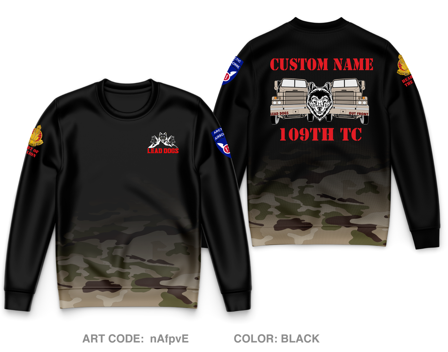 CUSTOM 109th TC Core Men's Crewneck Performance Sweatshirt - nAfpvE