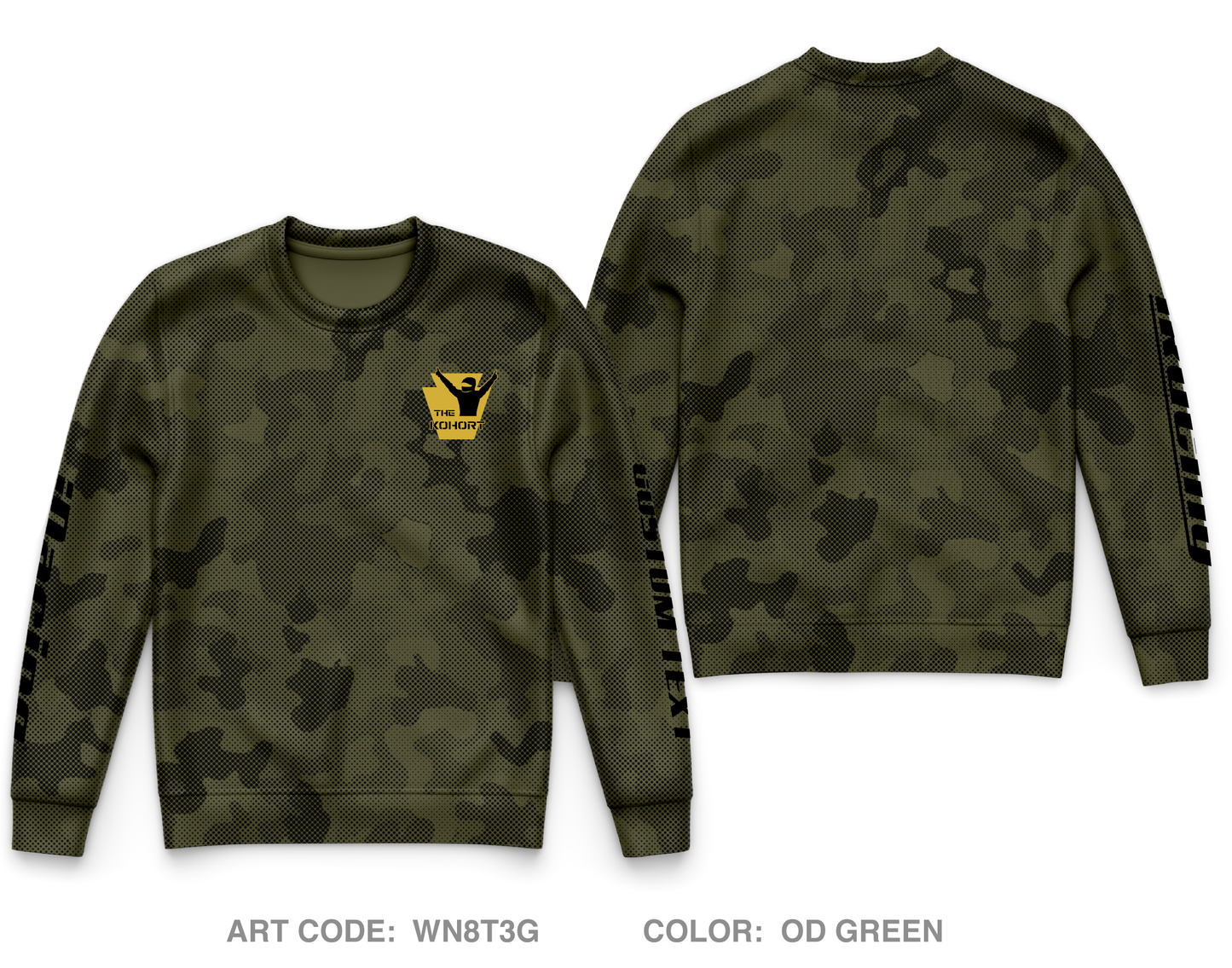 CUSTOM The Kohort Core Men's Crewneck Performance Sweatshirt - WN8T3G