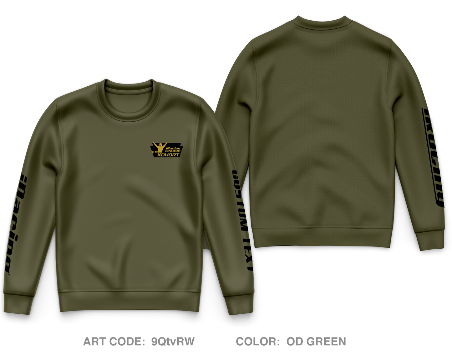 CUSTOM The Kohort Core Men's Crewneck Performance Sweatshirt - 9QtvRW