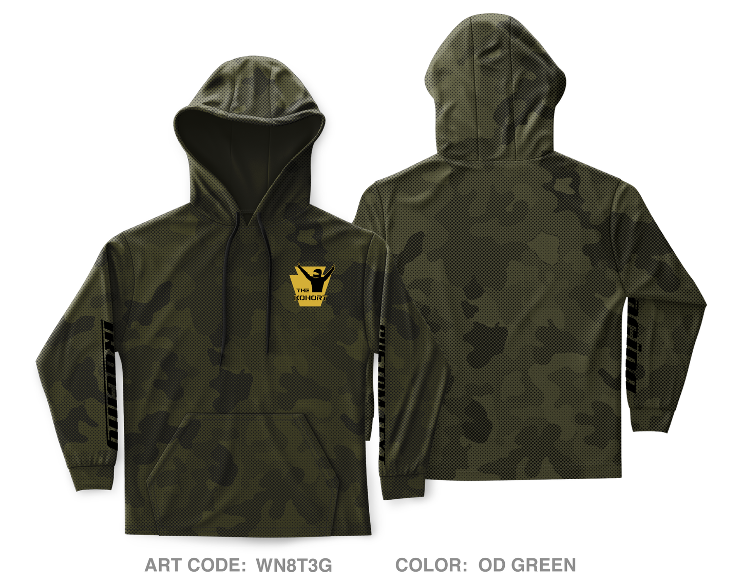 CUSTOM The Kohort Core Men's Hooded Performance Sweatshirt - WN8T3G