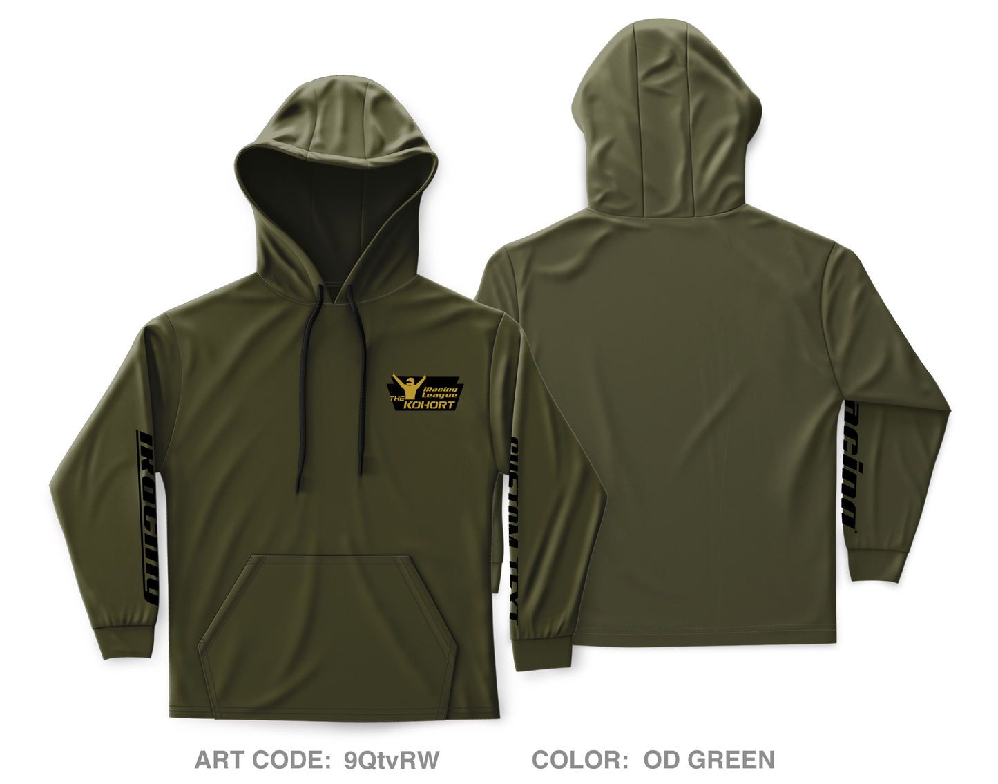 CUSTOM The Kohort Core Men's Hooded Performance Sweatshirt - 9QtvRW