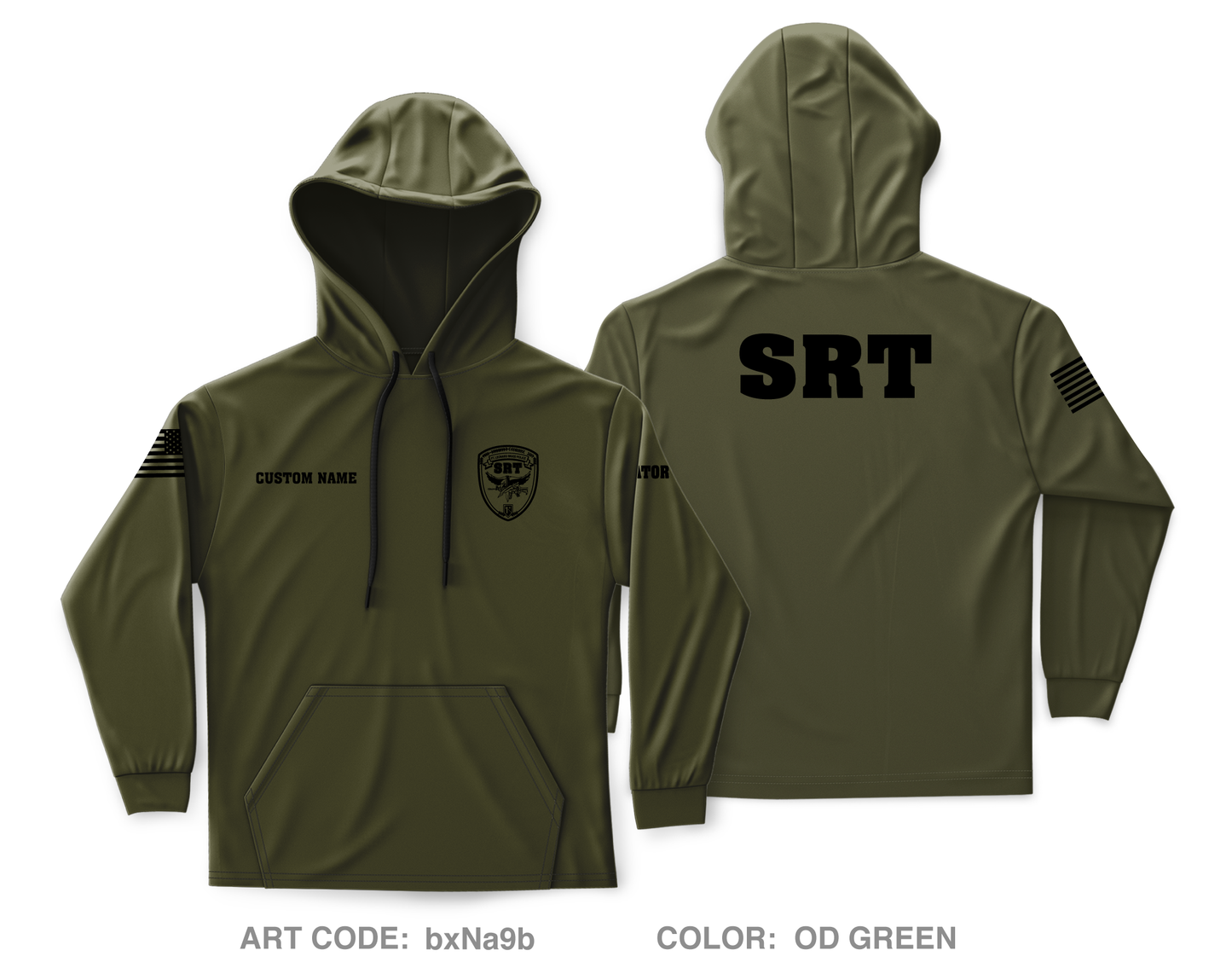 CUSTOM Department Of the army civilian police Core Men's Hooded Performance Sweatshirt - bxNa9b