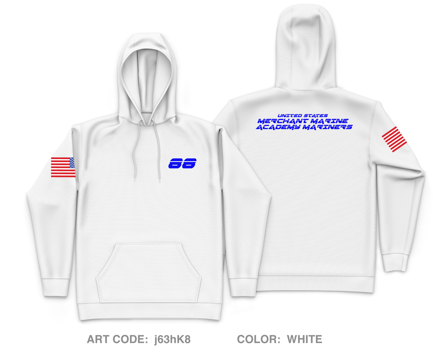 United States Merchant Marine Academy Mariners Store 1 Core Men's Hooded Performance Sweatshirt - j63hk8