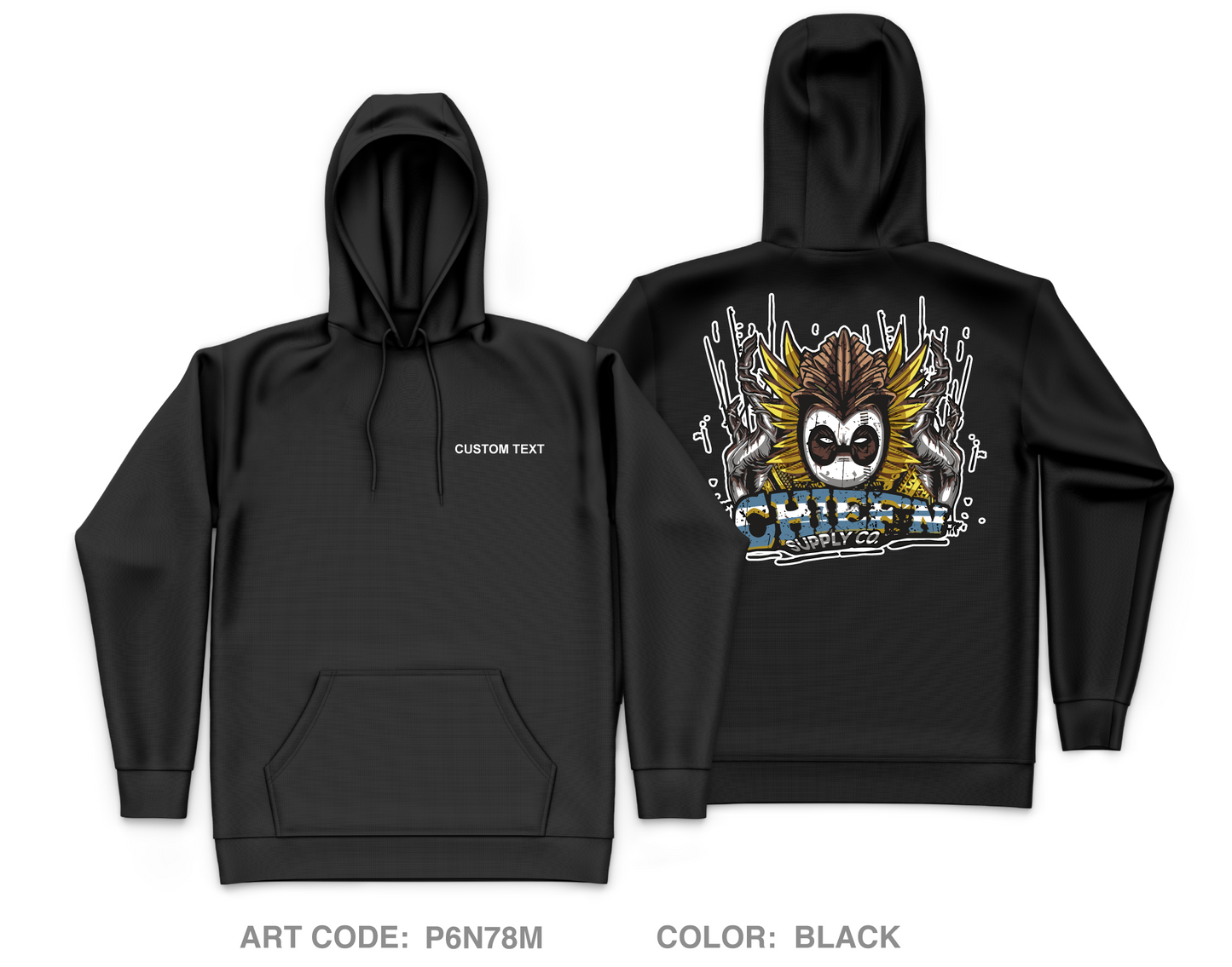 CUSTOM ChiefN Supply Core Men's Hooded Performance Sweatshirt - P6N78M