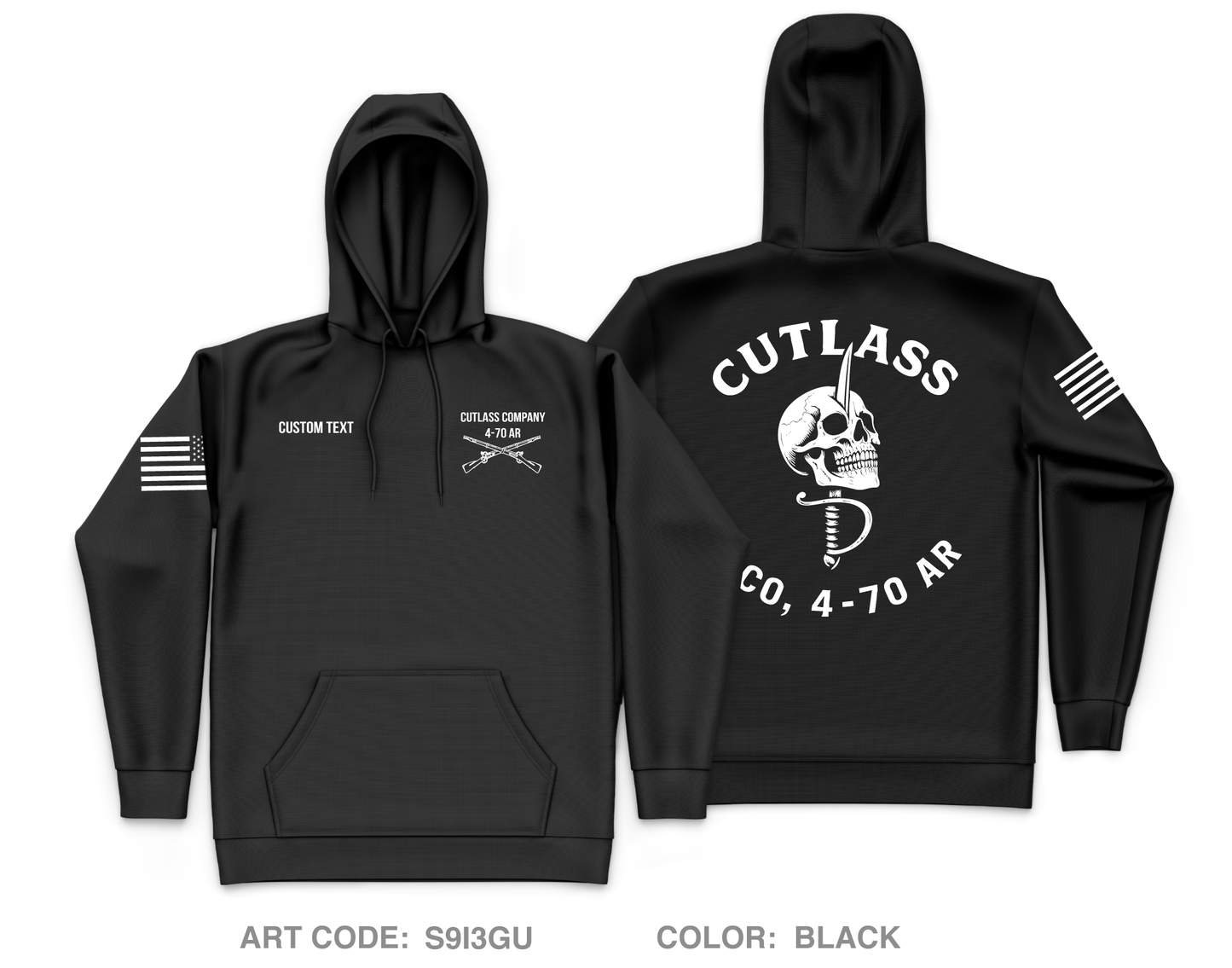 CUSTOM Cutlass Company, 4-70 AR Core Men's Hooded Performance Sweatshirt - S9I3GU