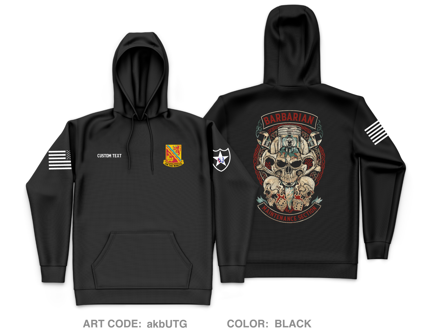 CUSTOM Bravo MST, 579th FSC Core Men's Hooded Performance Sweatshirt - akbUTG