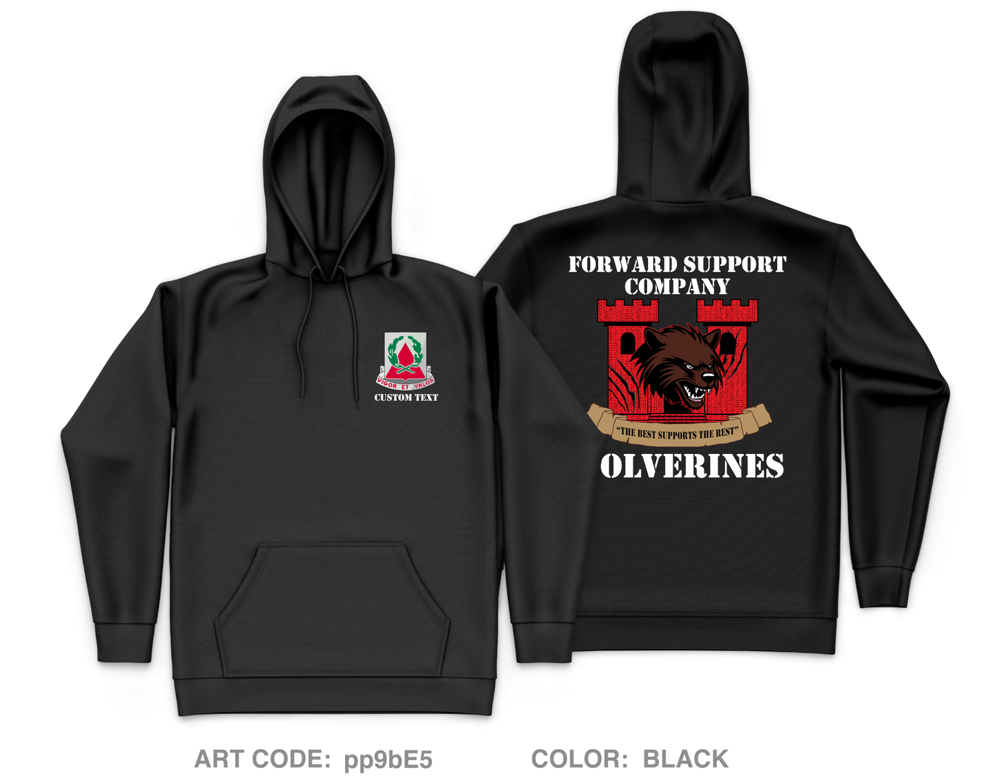 CUSTOM FSC, 41st engineers Core Men's Hooded Performance Sweatshirt - pp9bE5