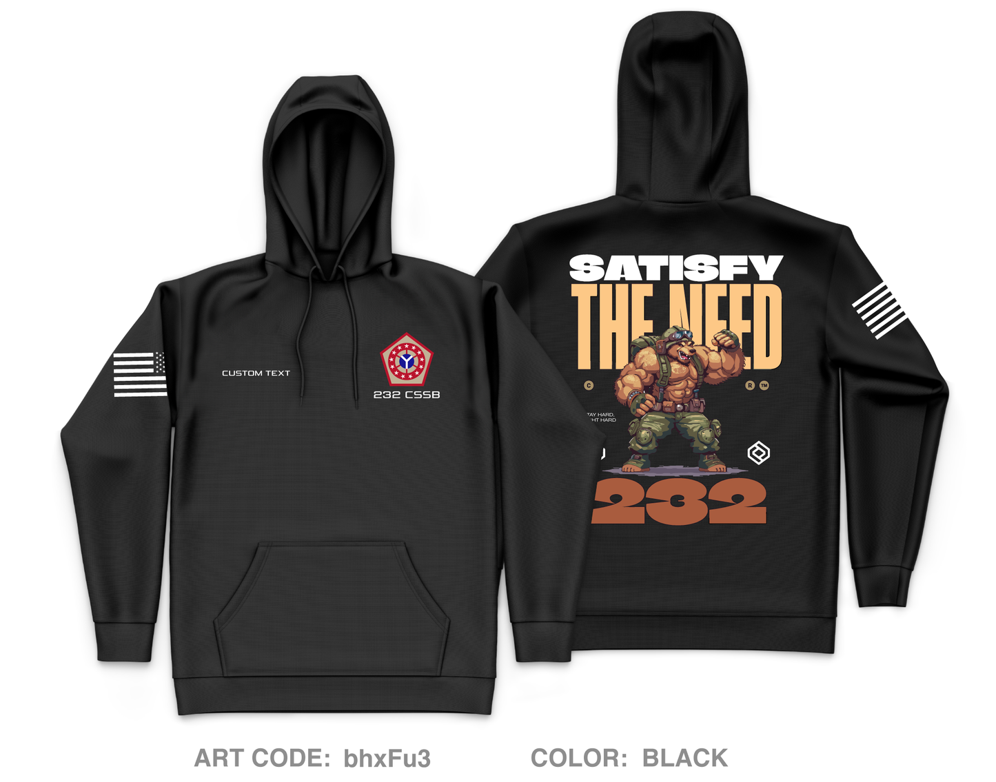 CUSTOM 232 CSSB Core Men's Hooded Performance Sweatshirt - bhxFu3