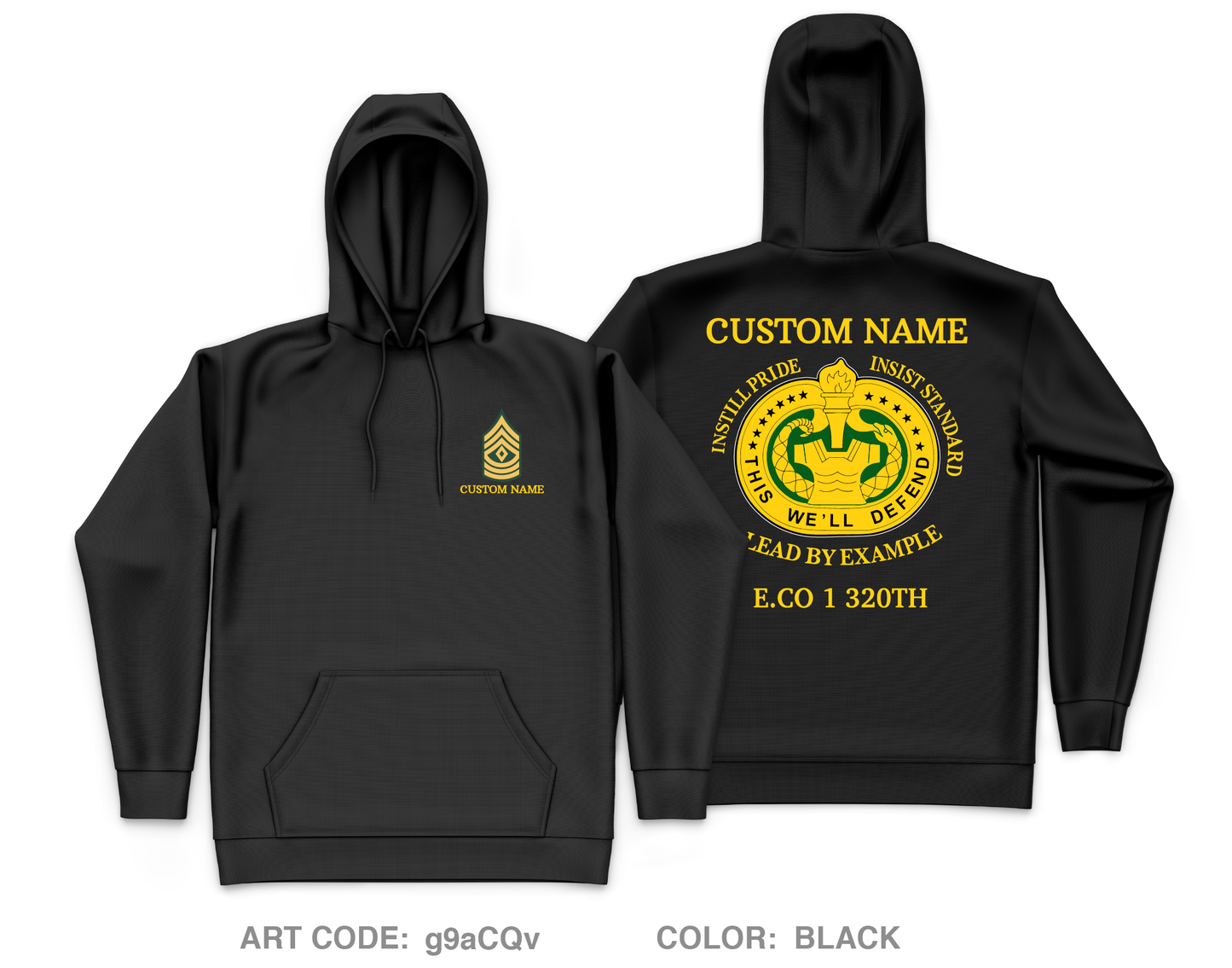 CUSTOM E 1-320 Core Men's Hooded Performance Sweatshirt - g9aCQv