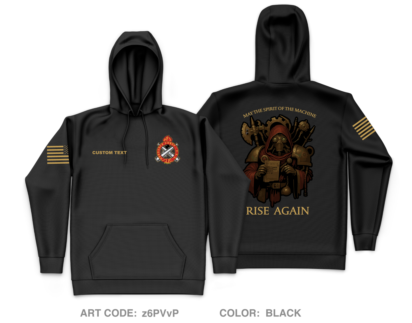 CUSTOM 277th ECC Main Fundraising Collection Core Men's Hooded Performance Sweatshirt - z6PVvP