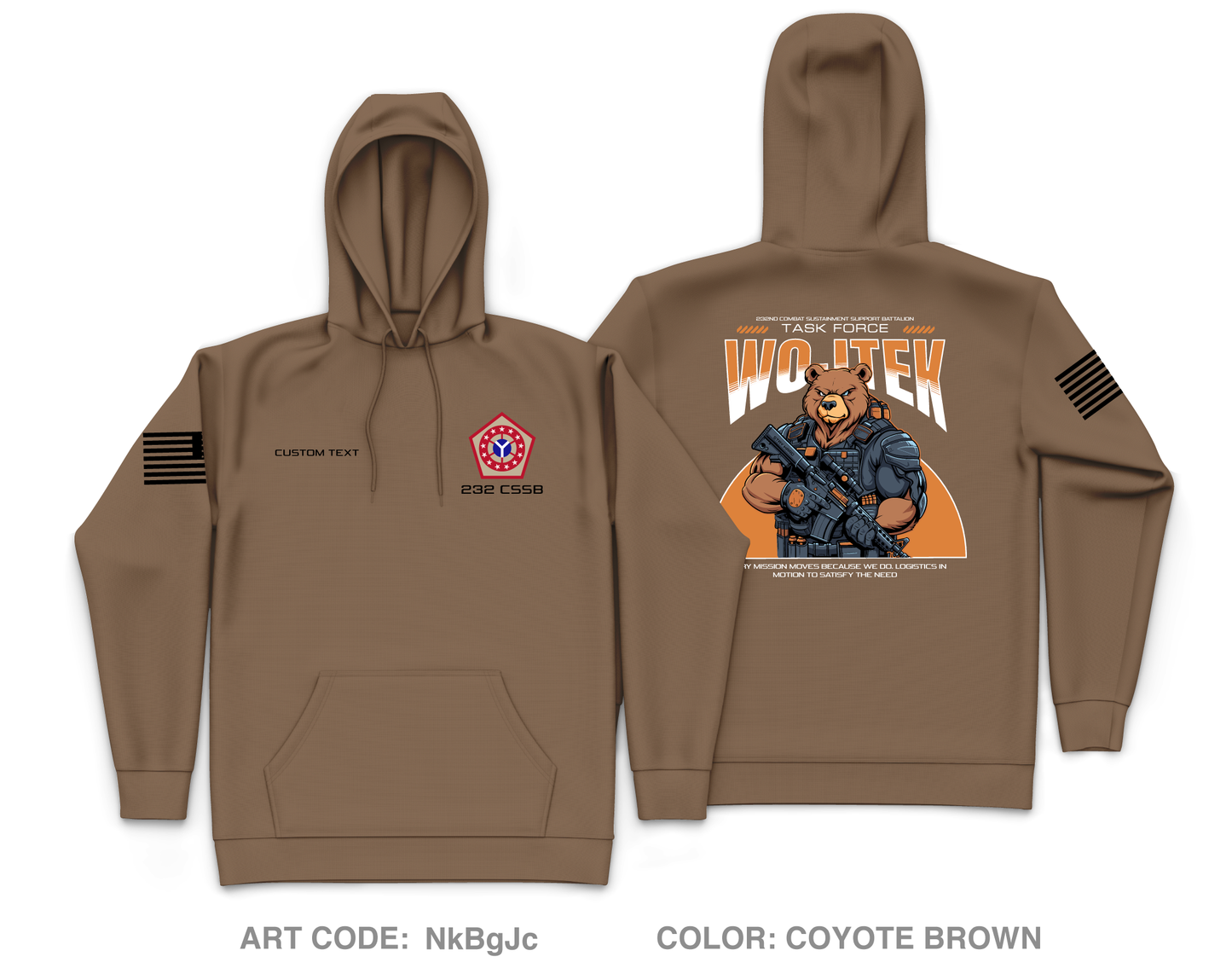 CUSTOM 232 CSSB Core Men's Hooded Performance Sweatshirt - NkBgJc