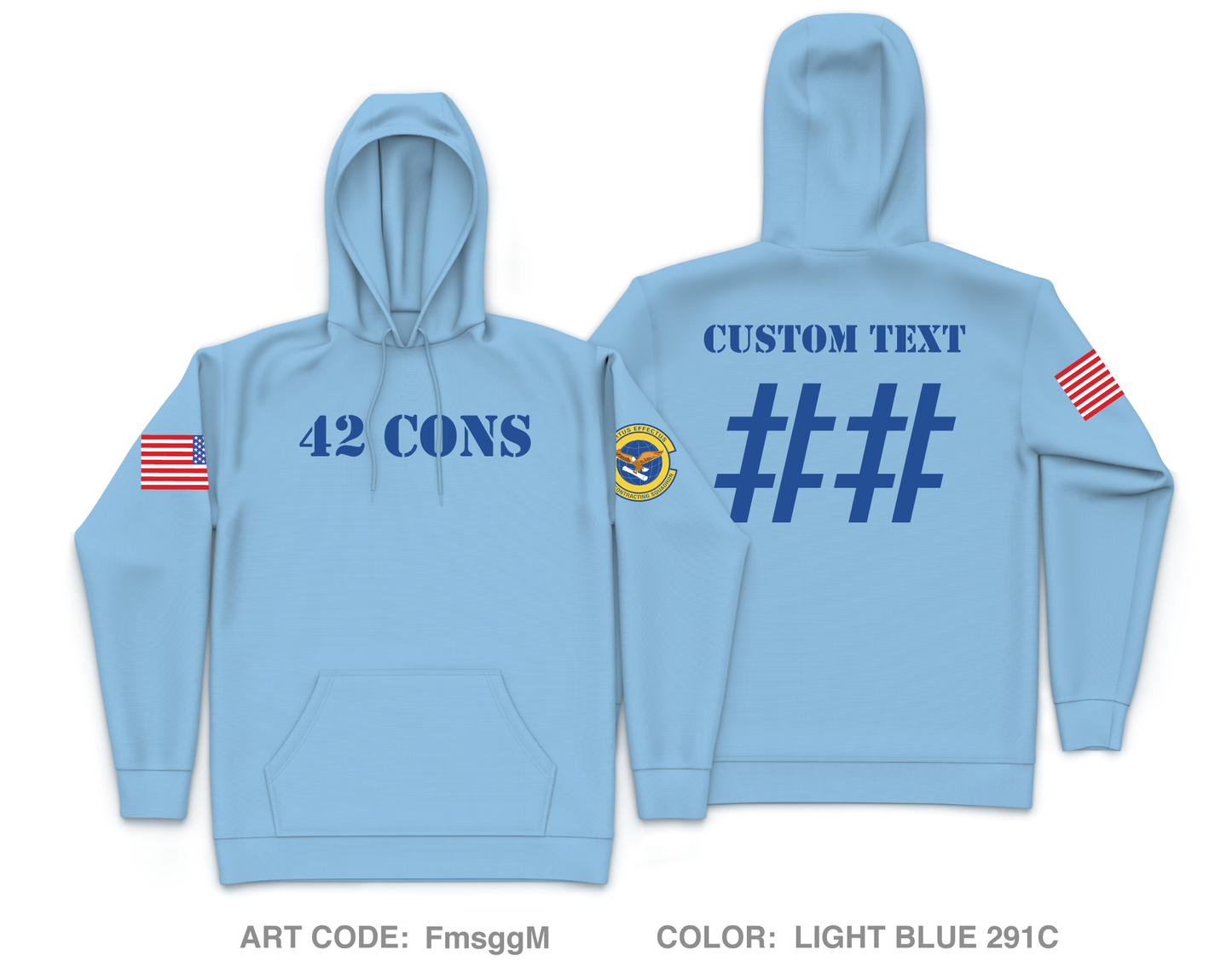 CUSTOM 42 CONS Core Men's Hooded Performance Sweatshirt - FmsggM