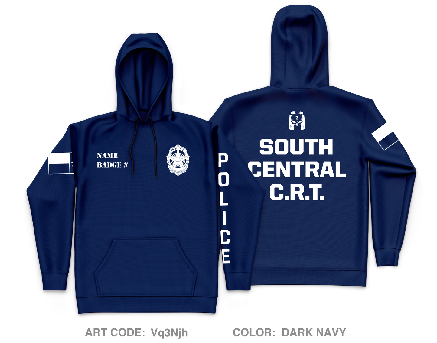 CUSTOM Dallas PD Store 1 Core Men's Hooded Performance Sweatshirt - Vq3Njh