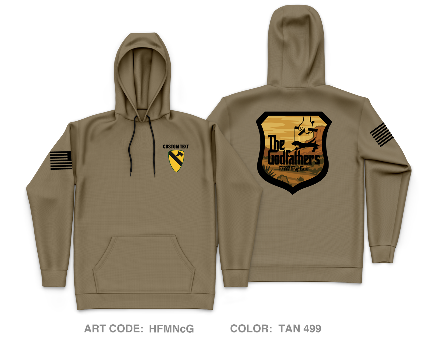 CUSTOM F/227 GODFATHERS Core Men's Hooded Performance Sweatshirt - HFMNcG