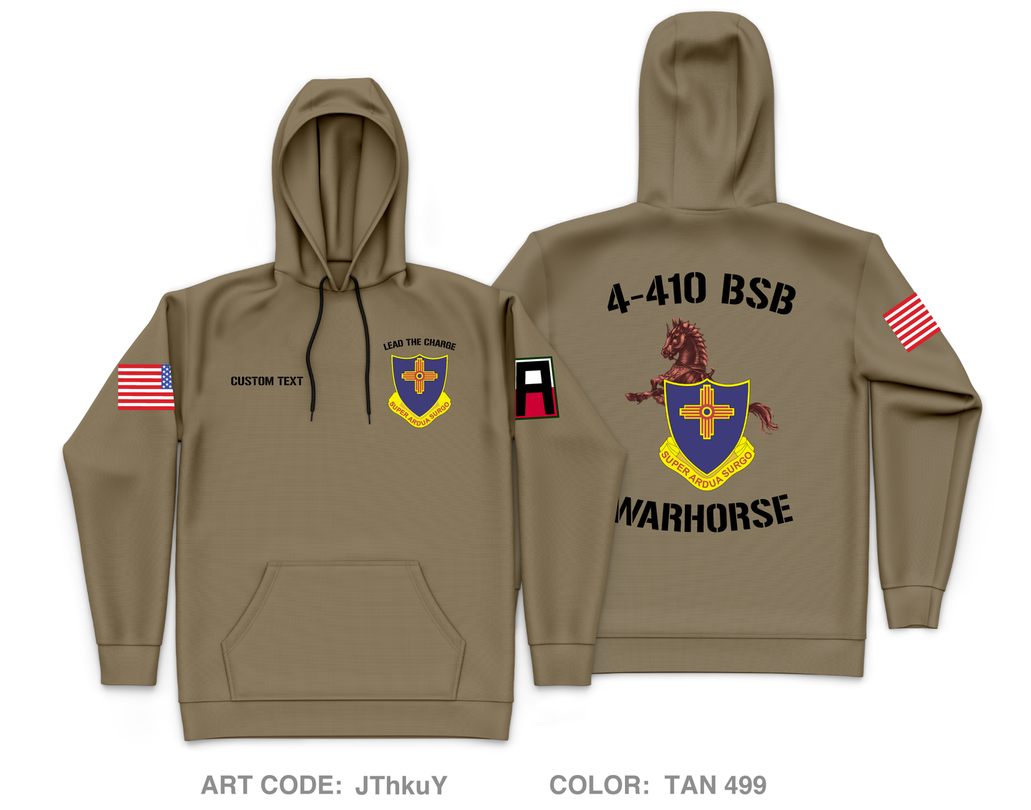 CUSTOM Warhorse 4-410 Core Men's Hooded Performance Sweatshirt - JThkuY