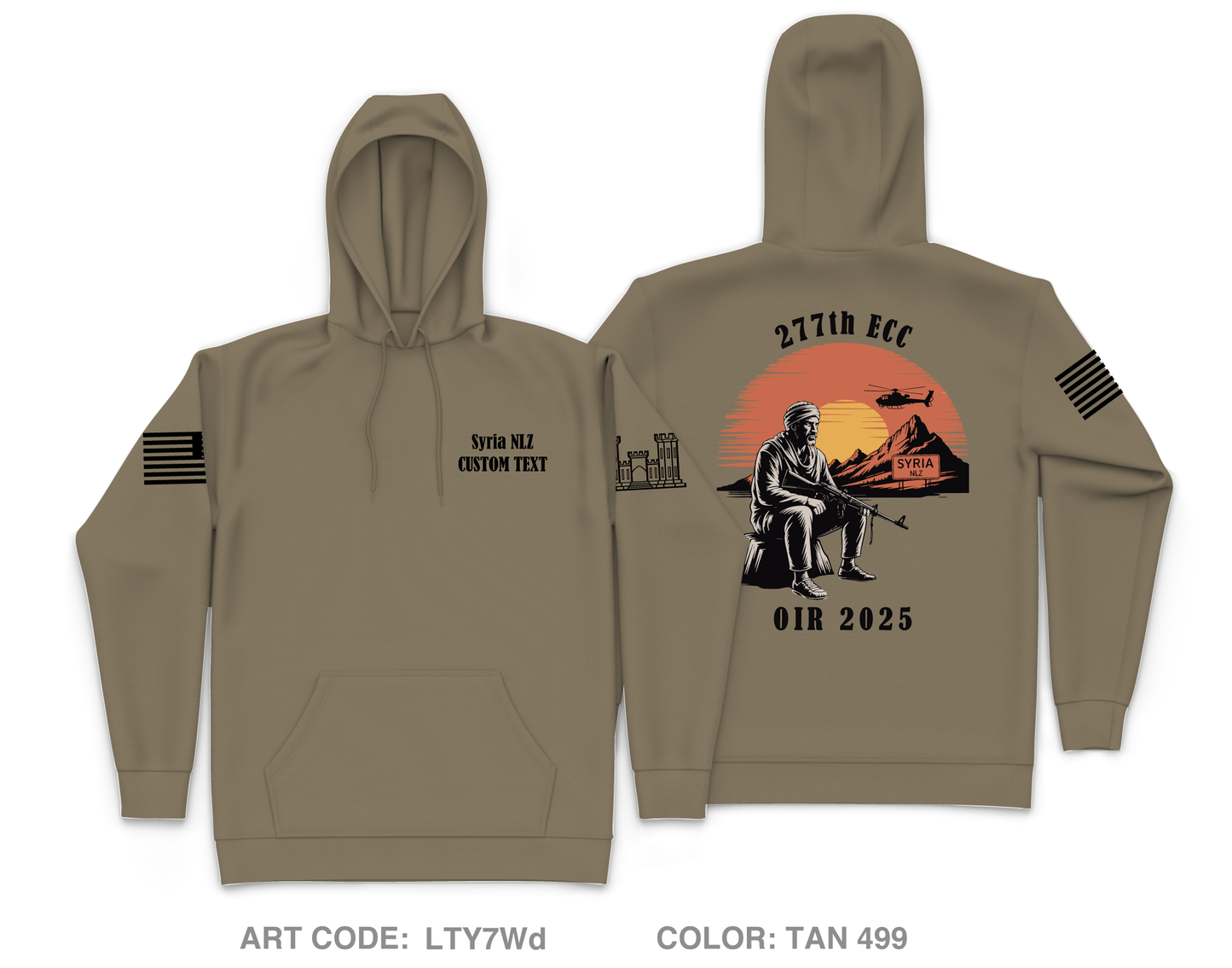 277th ECC Main Fundraising Collection Core Men's Hooded Performance Sweatshirt - LTY7Wd