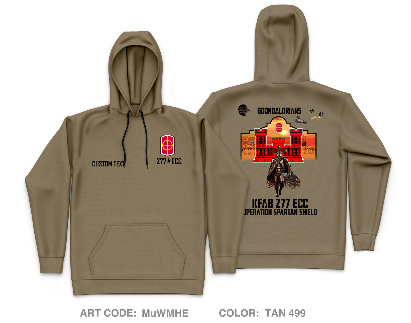 CUSTOM 277th ECC Core Men's Hooded Performance Sweatshirt - MuWMHE