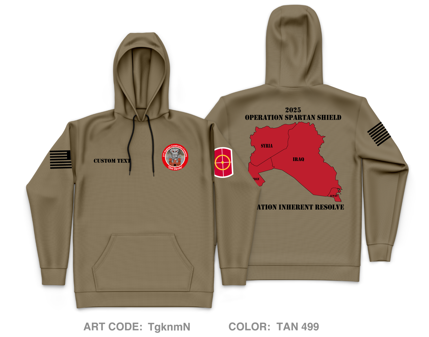 CUSTOM 277th ECC Main Fundraising Collection Core Men's Hooded Performance Sweatshirt - TgknmN