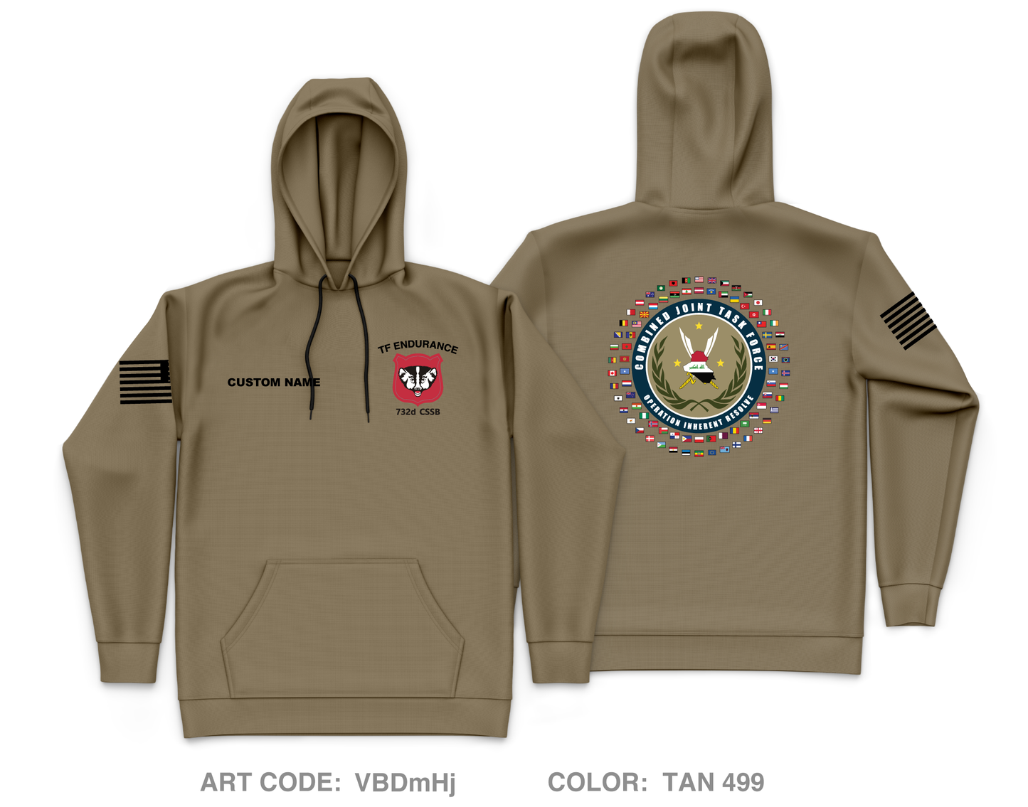 CUSTOM 732nd CSSB Core Men's Hooded Performance Sweatshirt - VBDmHj