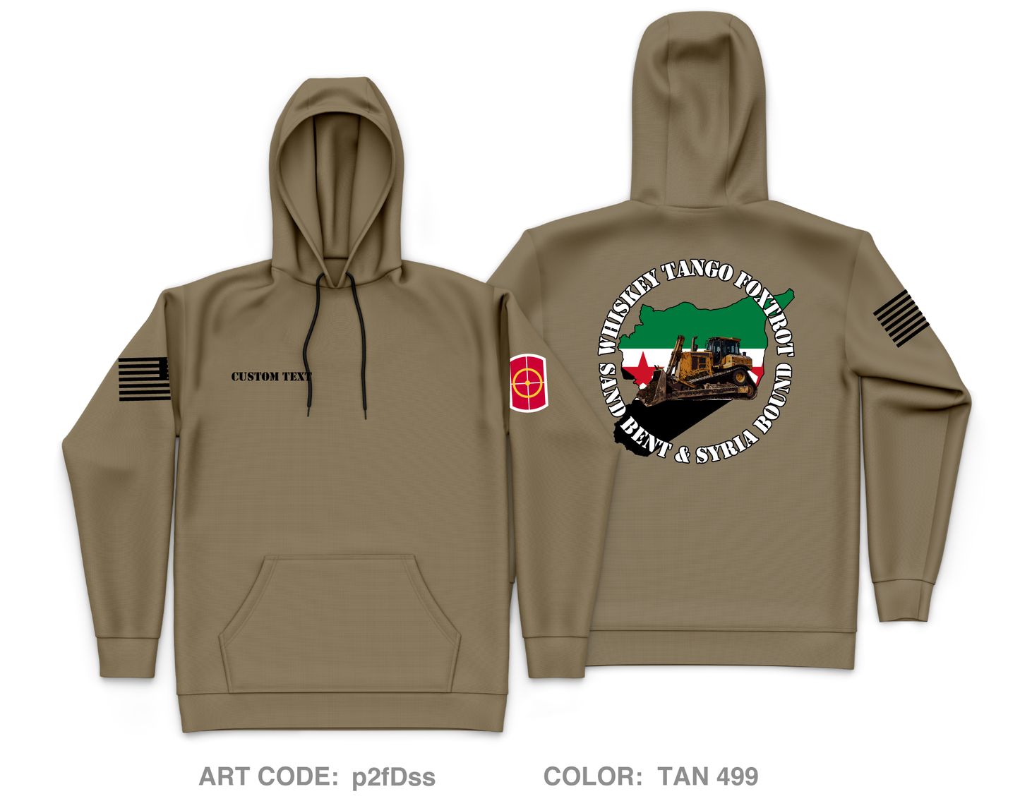 CUSTOM 277th ECC Main Fundraising Collection Core Men's Hooded Performance Sweatshirt - p2fDss