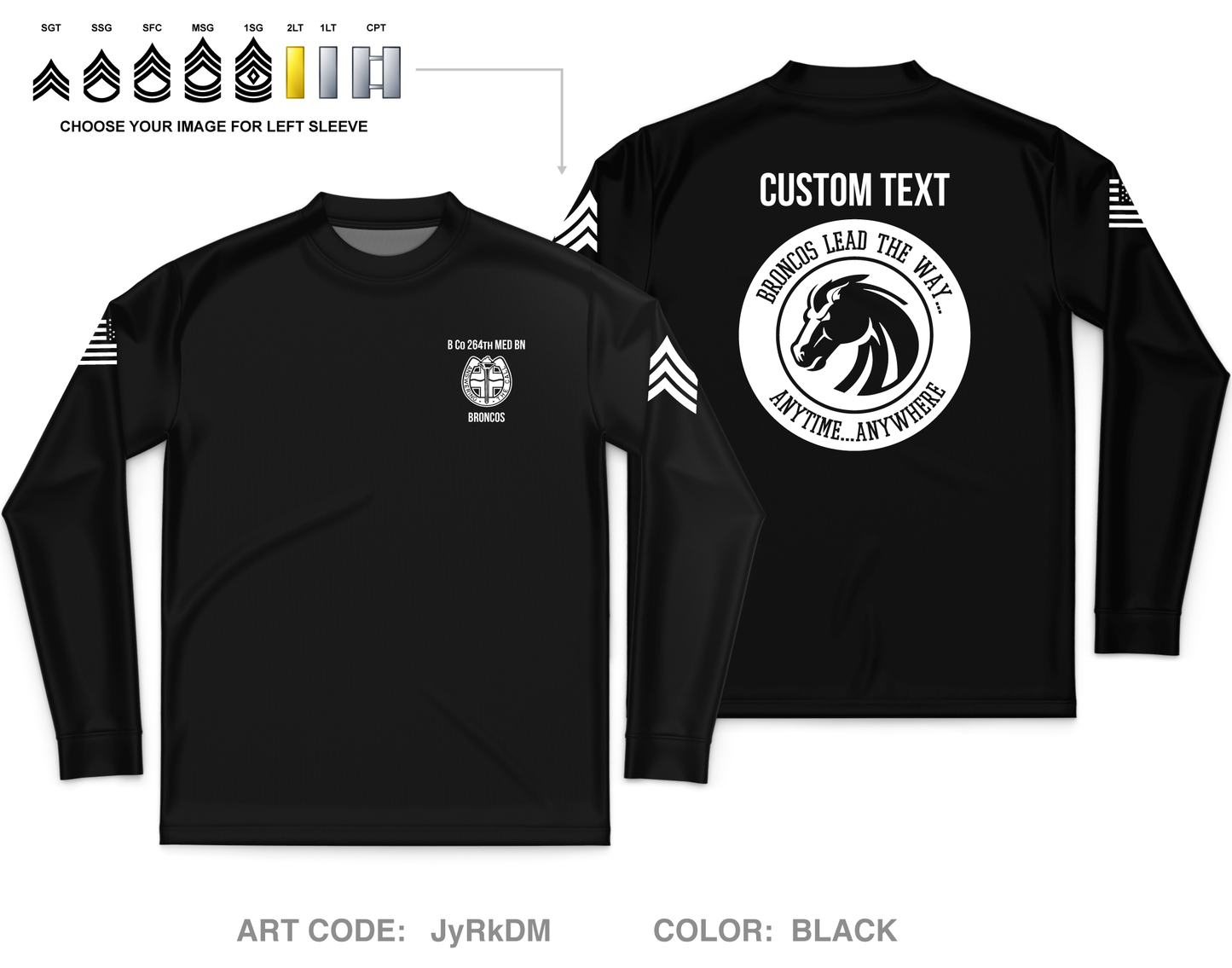B Co 264th MED BN Store 1 Core Men's LS Performance Tee - JyRkDM