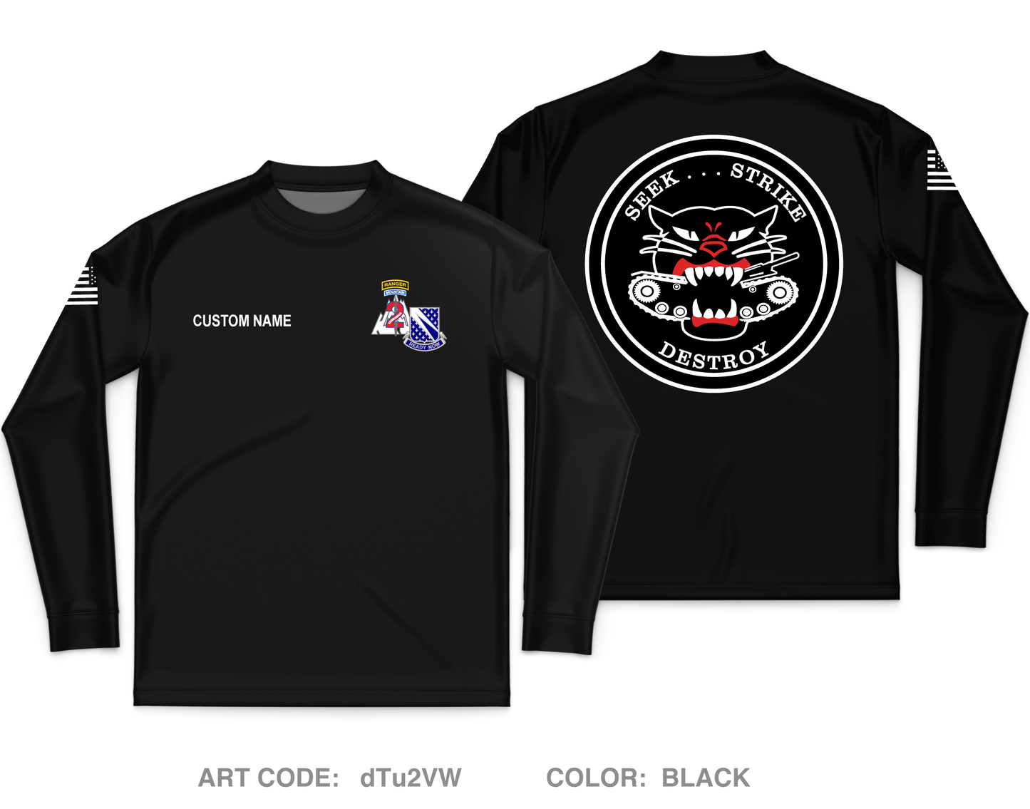 HHT 1-89 CAV Core Men's LS Performance Tee - dTu2VW