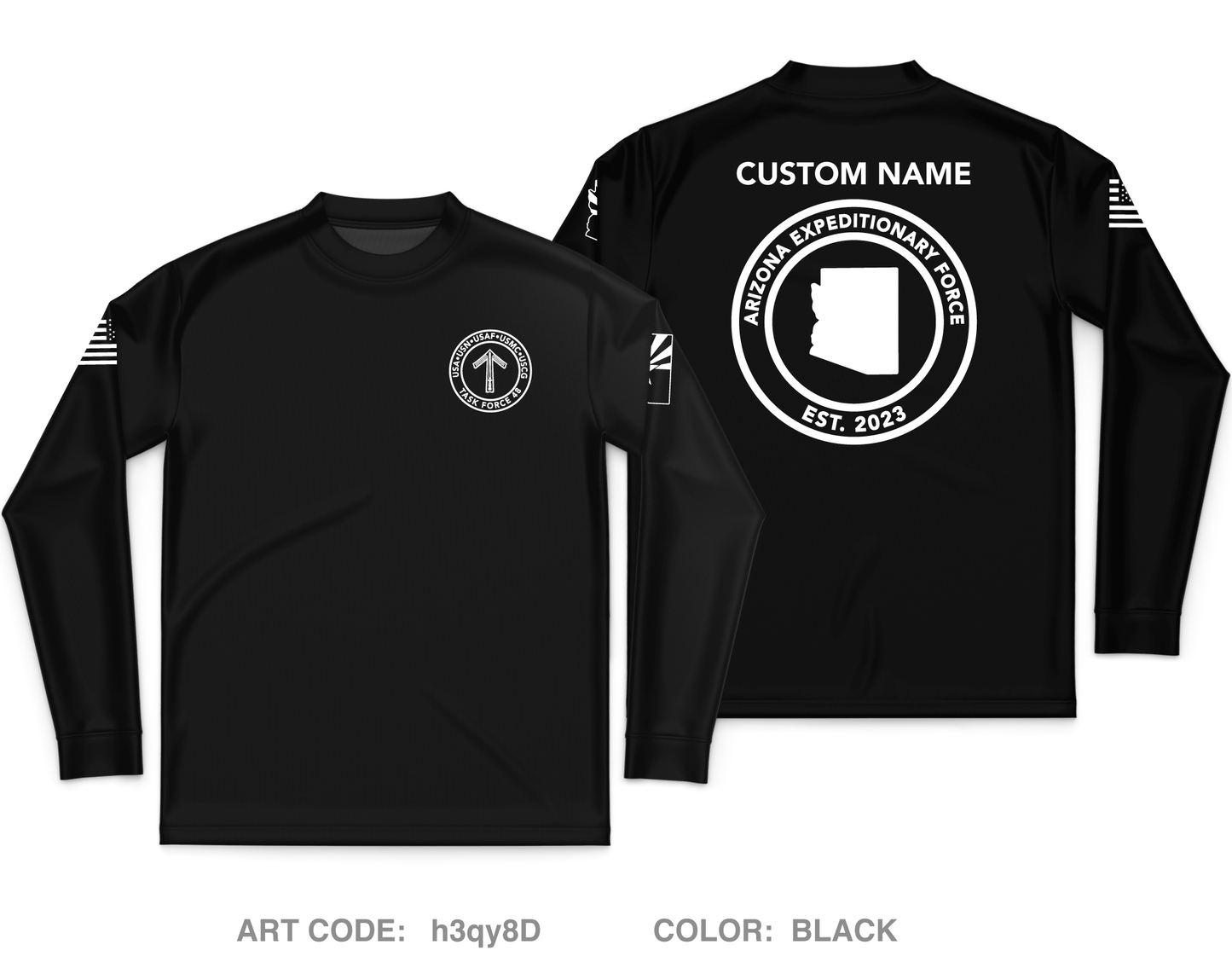 CUSTOM TF-48 Core Men's LS Performance Tee - h3qy8D
