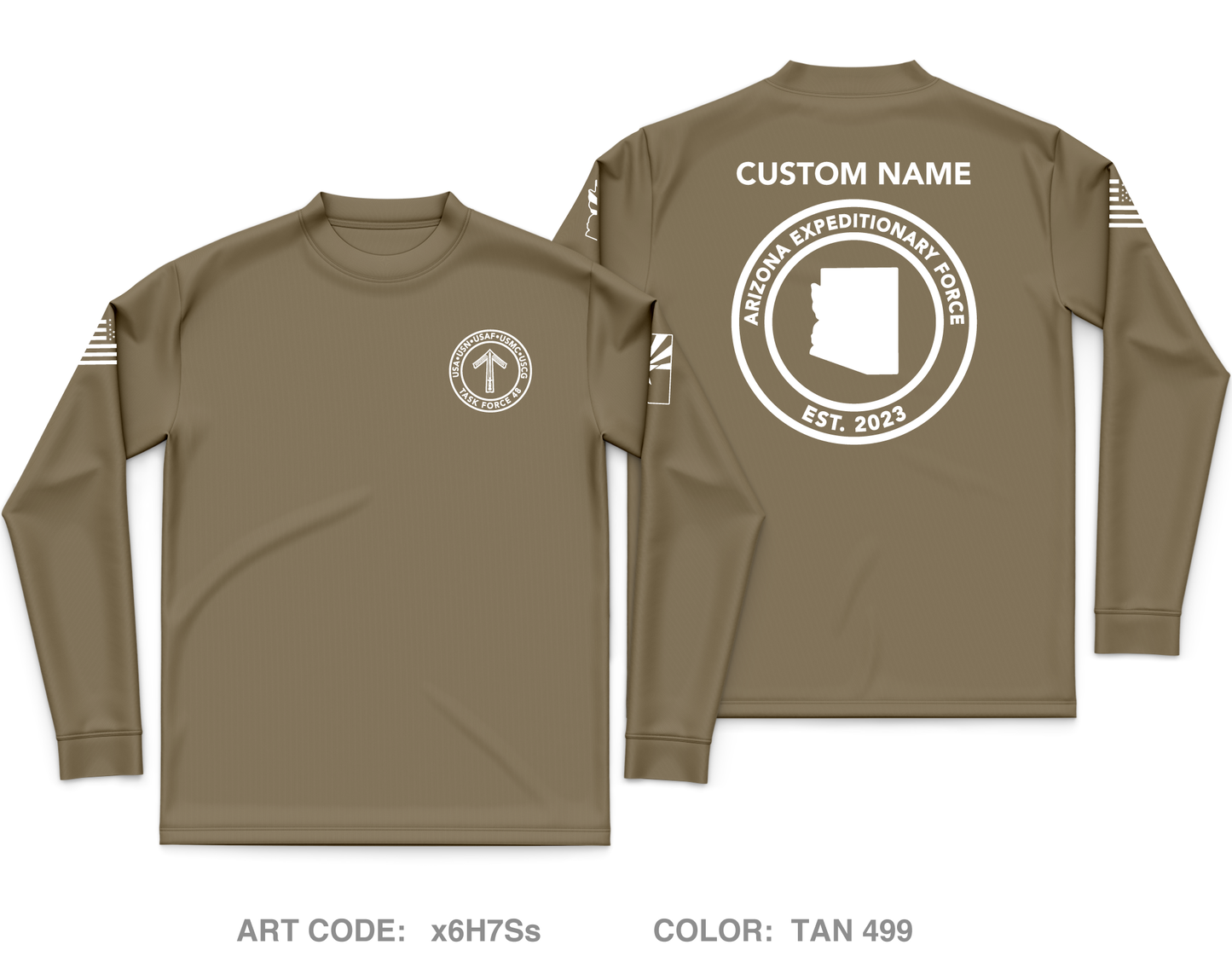 CUSTOM TF-48 Core Men's LS Performance Tee - x6H7Ss