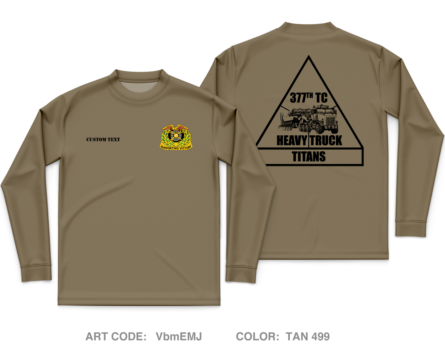 CUSTOM 377 titans Core Men's LS Performance Tee - VbmEMJ