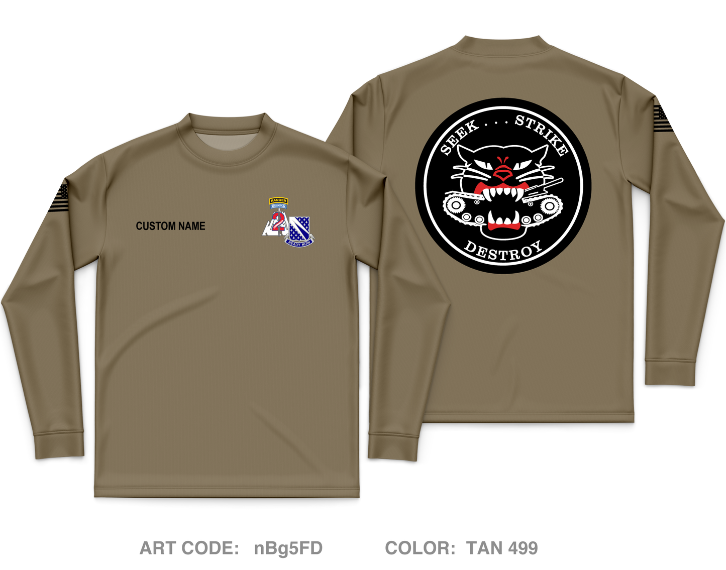 HHT 1-89 CAV Core Men's LS Performance Tee - nBg5FD