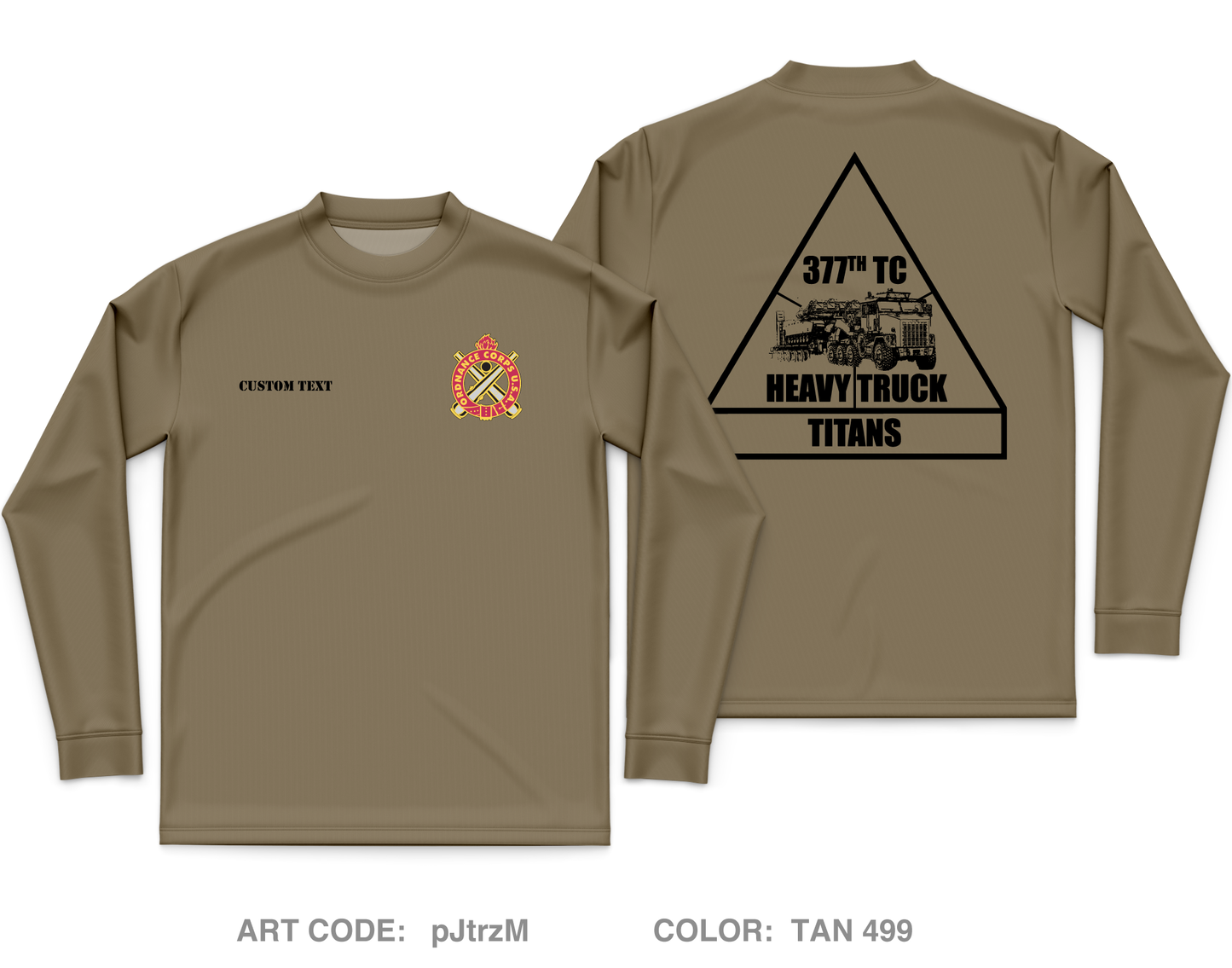 CUSTOM 377 titans Core Men's LS Performance Tee - pJtrzM