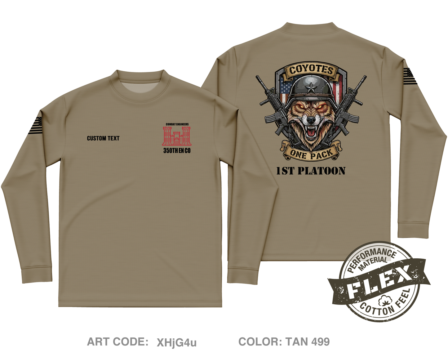 CUSTOM 1st PLT Fundraising Collection Core Men's LS Flex Performance Tee - XHjG4u