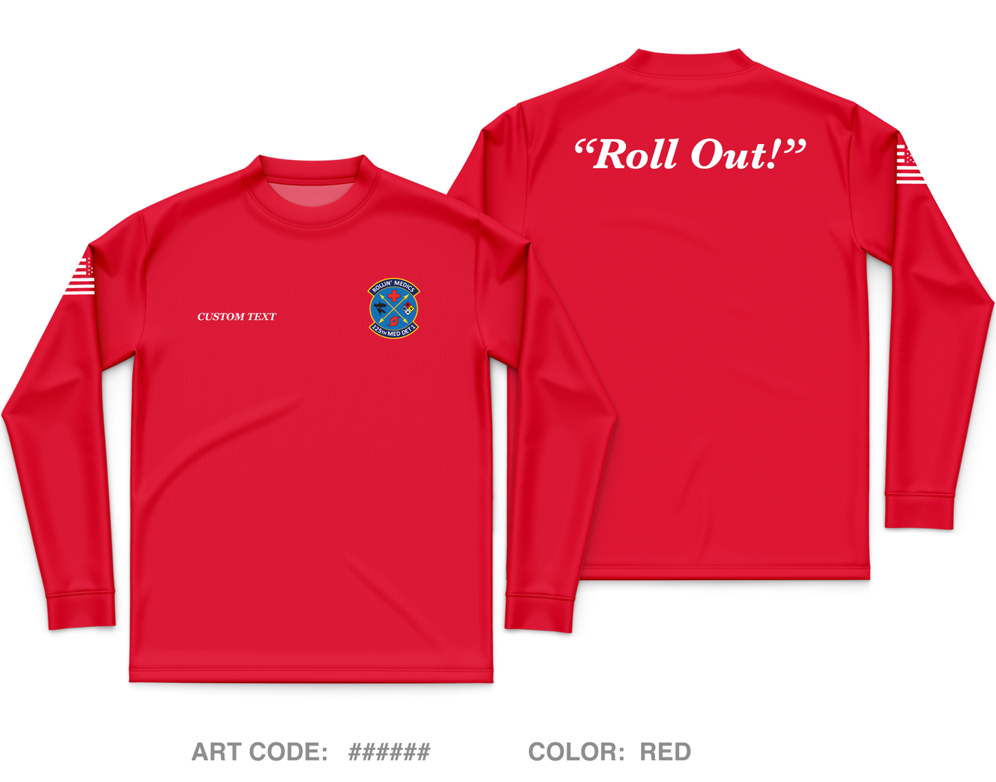 CUSTOM 125 MDG Det 1 Store 1 Core Men's UPF 50+ Performance LS Tee - 5PQNuT