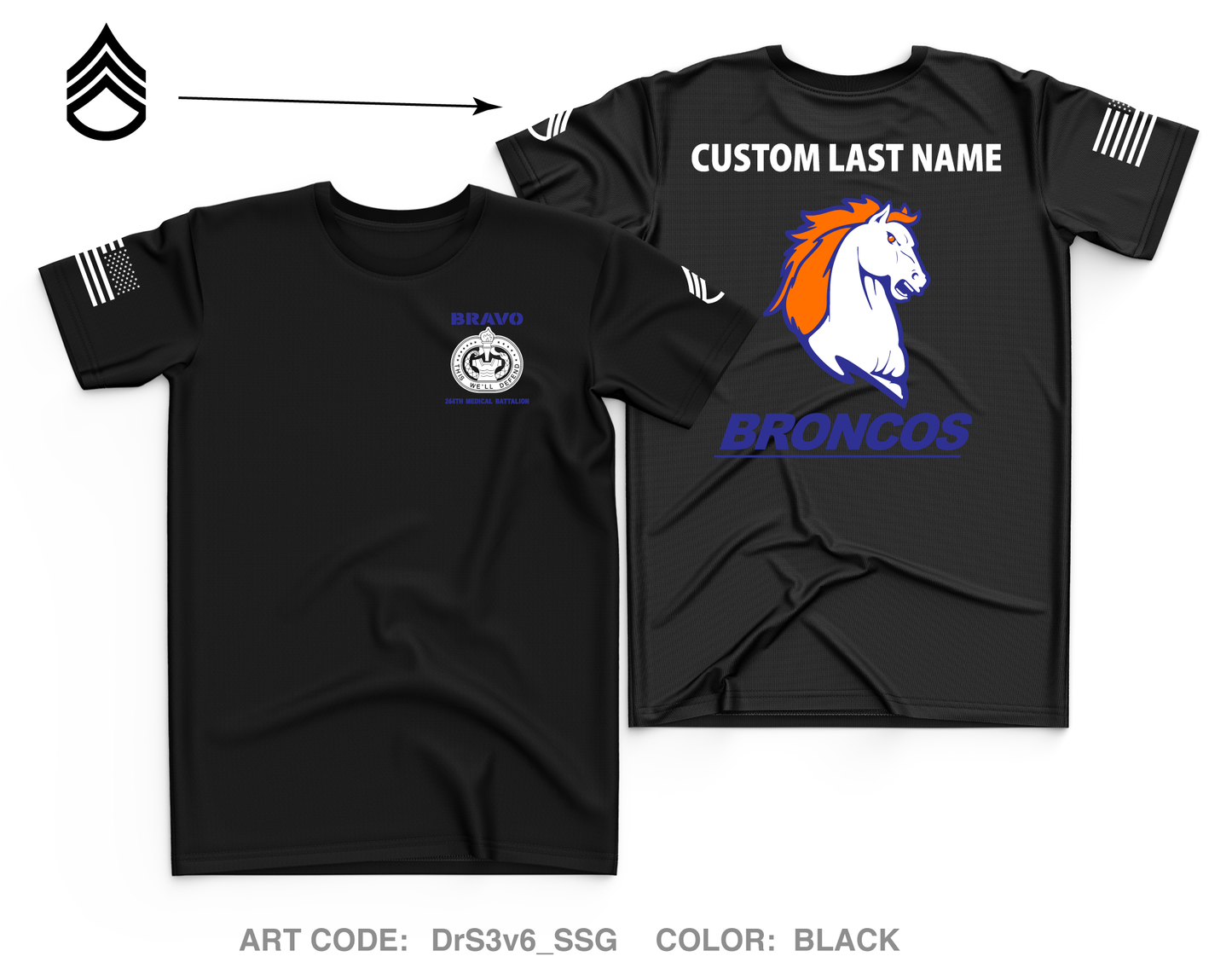 CUSTOM B Co 264th MED BN Core Men's SS Performance Tee - DrS3v6_SSG