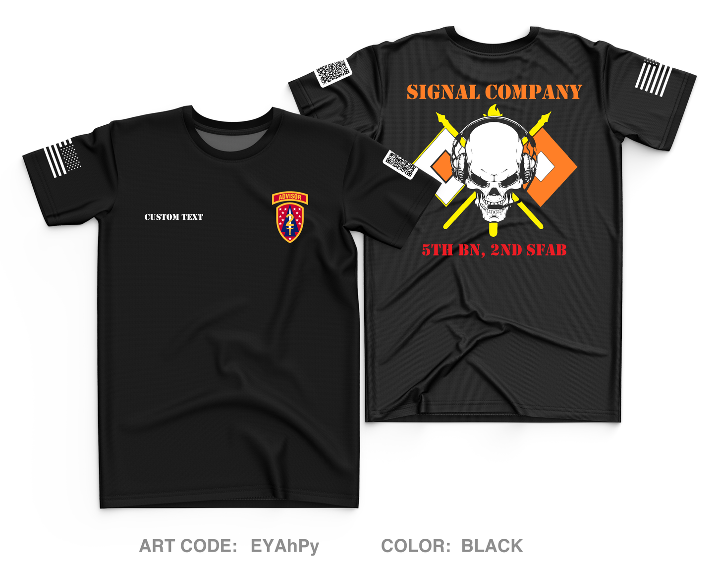 CUSTOM C Co, 5th BN, 2 SFAB Core Men's SS Performance Tee - EYAhPy