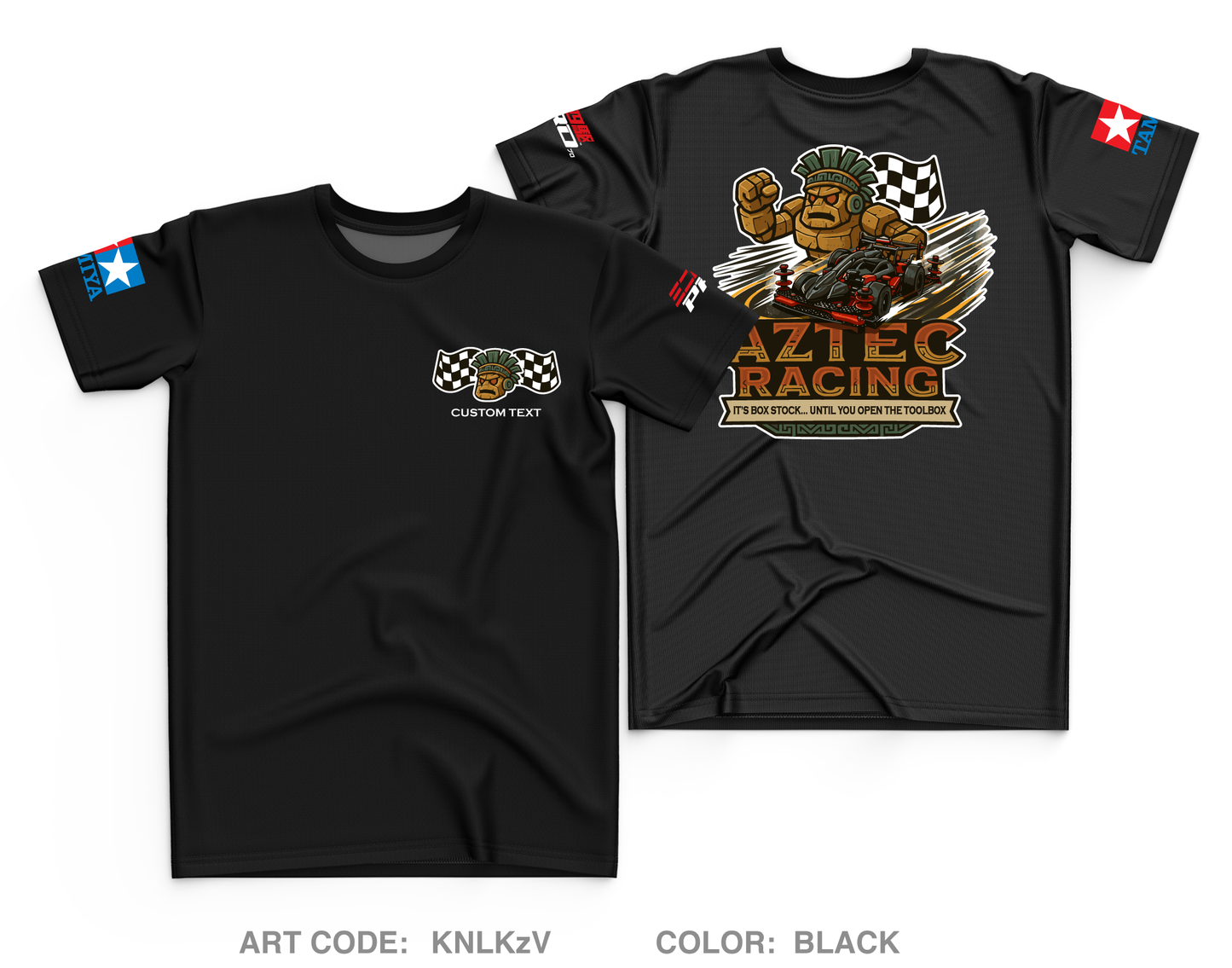 CUSTOM Aztec Racing Core Men's SS Performance Tee - KNLKzV