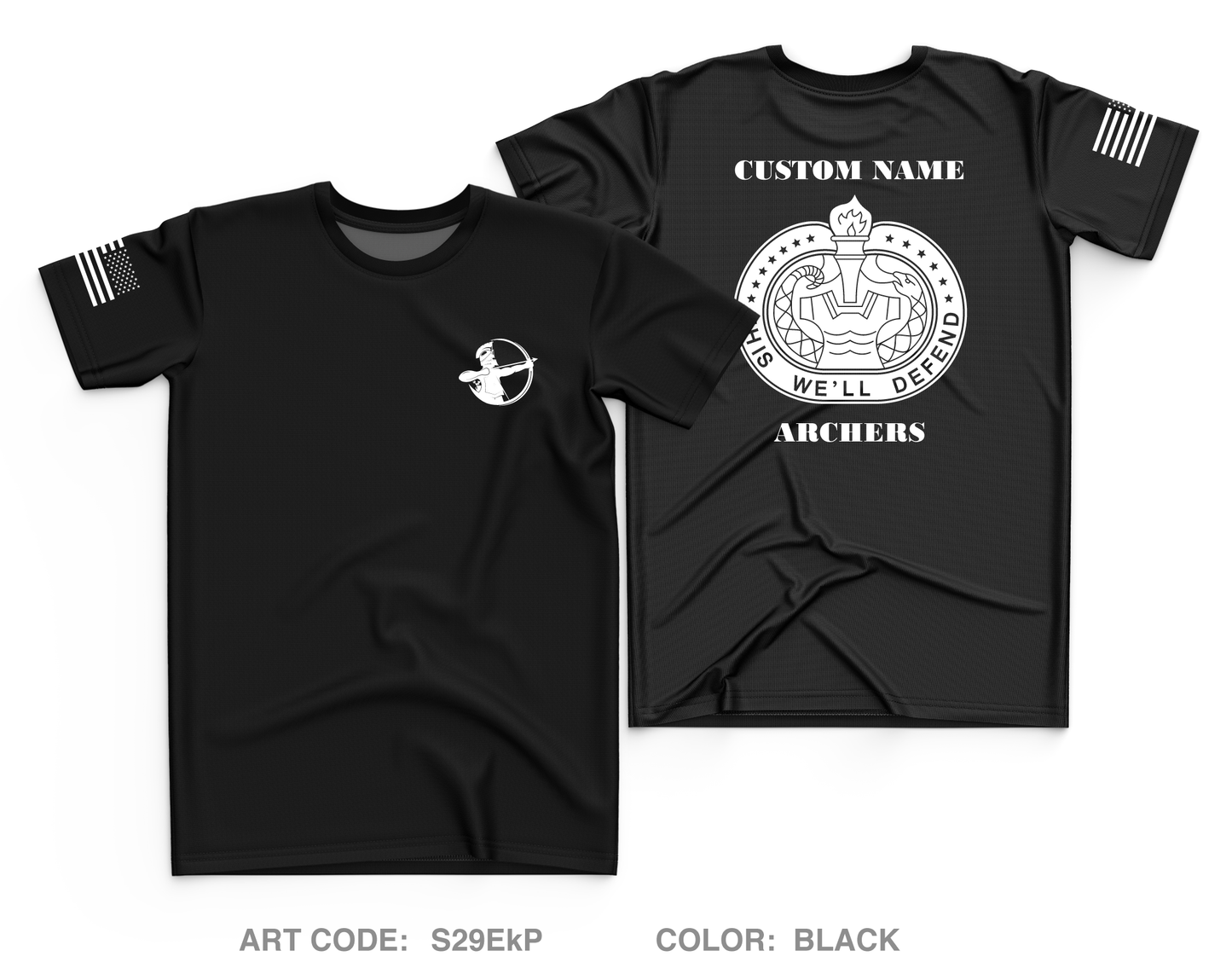 CUSTOM ALPHA COMPANY 305TH MI BN Core Men's SS Performance Tee - S29EkP