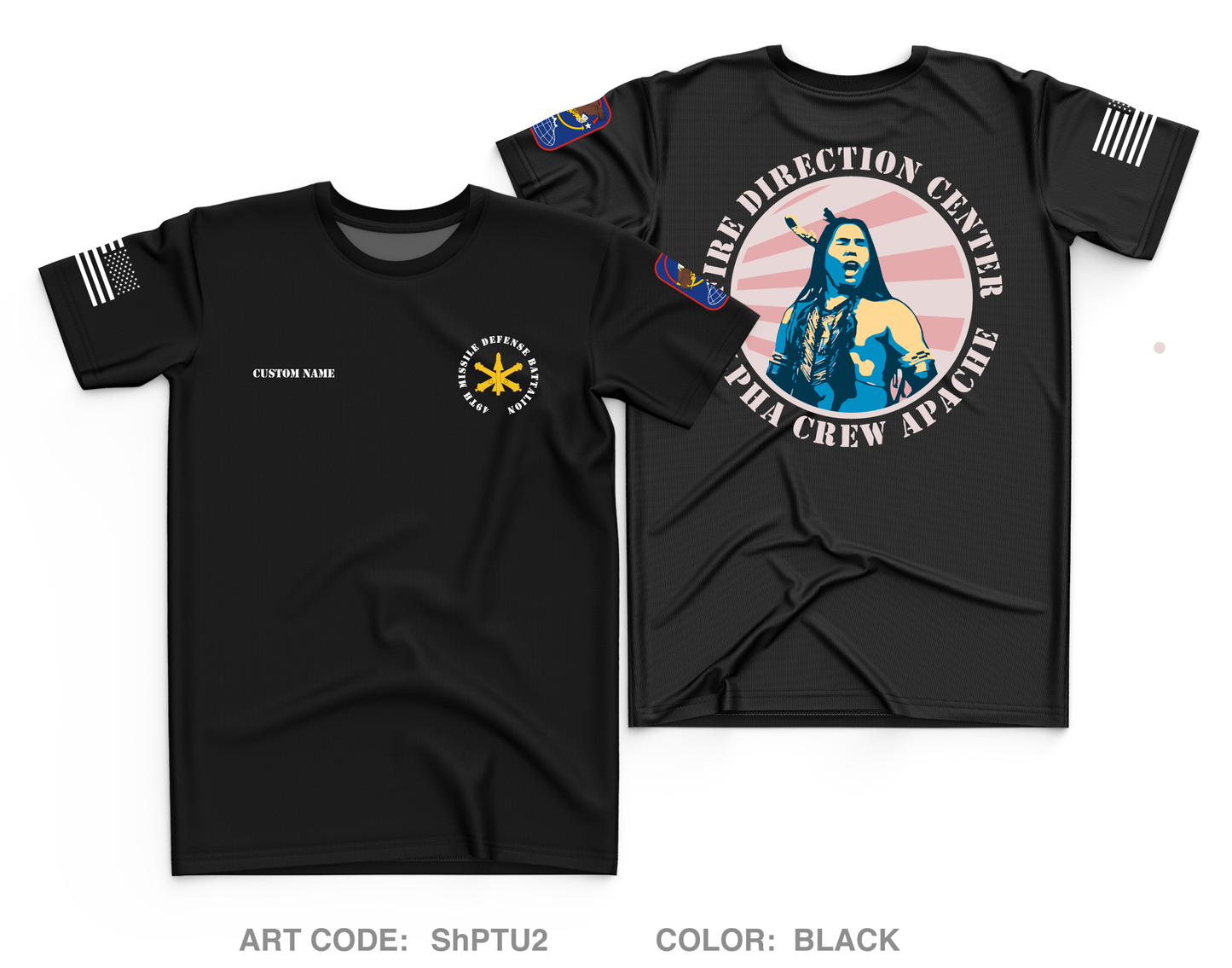 CUSTOM Alpha Crew, 49th Missile Defense Battalion Core Men's SS Performance Tee - ShPTU2