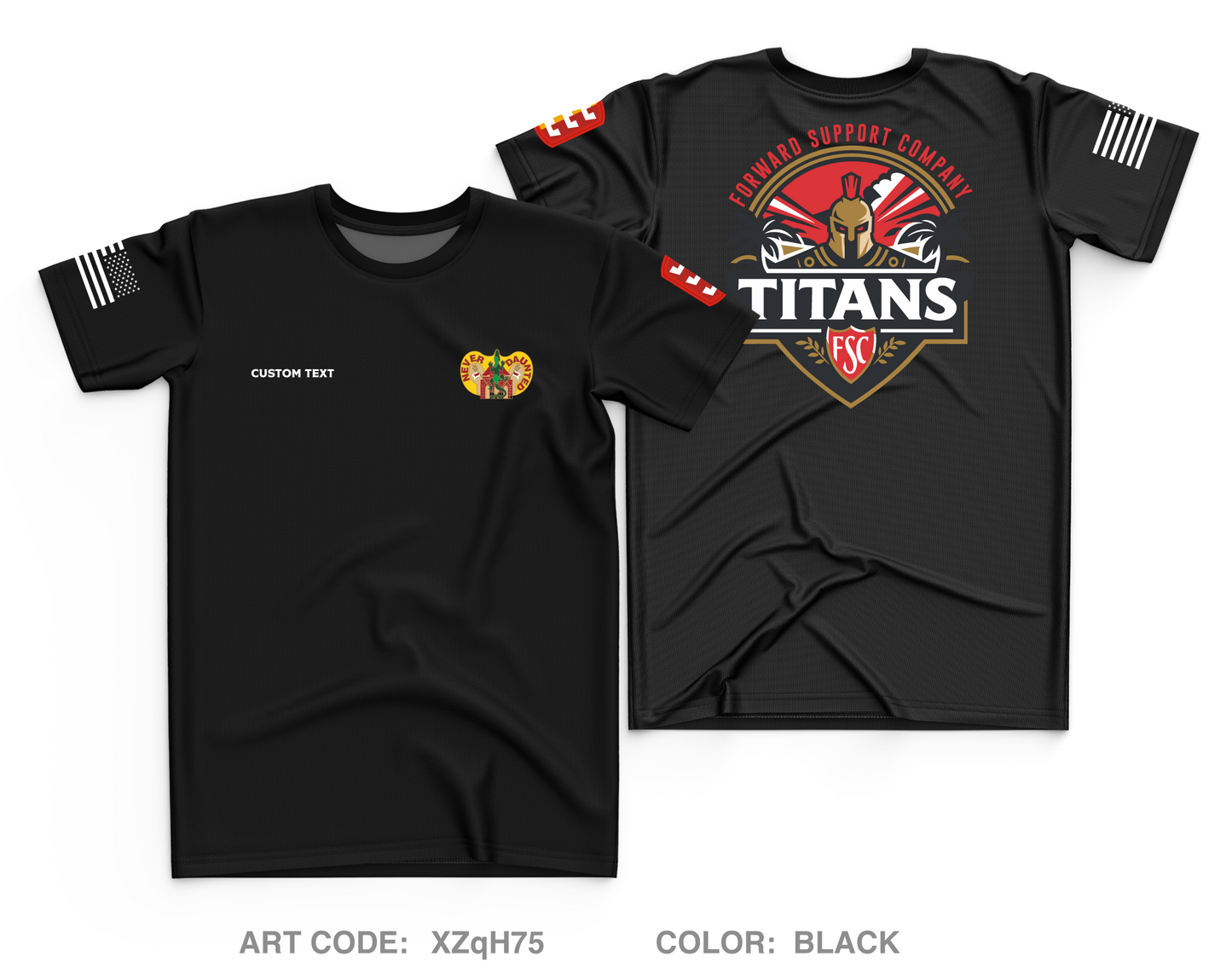 CUSTOM Forward Support Company Core Men's SS Performance Tee - XZqH75
