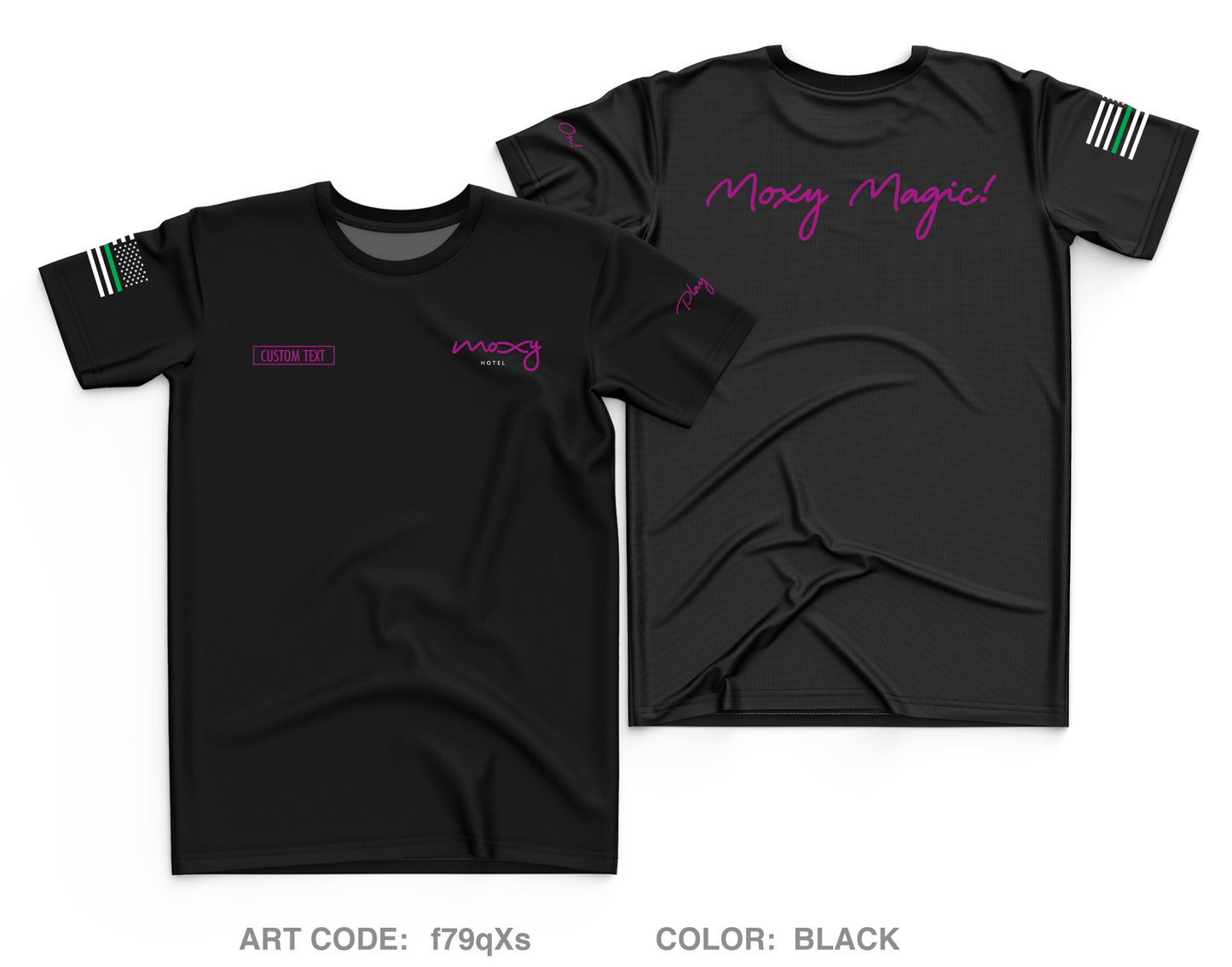 CUSTOM Moxy marriot Core Men's SS Performance Tee - f79qXs