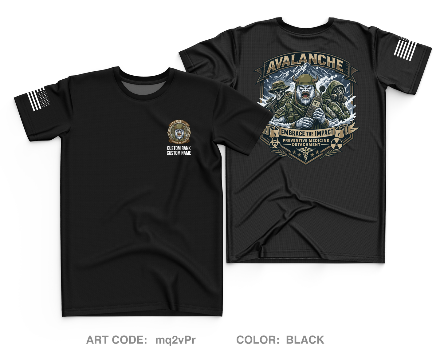 CUSTOM 155th Medical Detachment (PM) Core Men's SS Performance Tee - mq2vPr